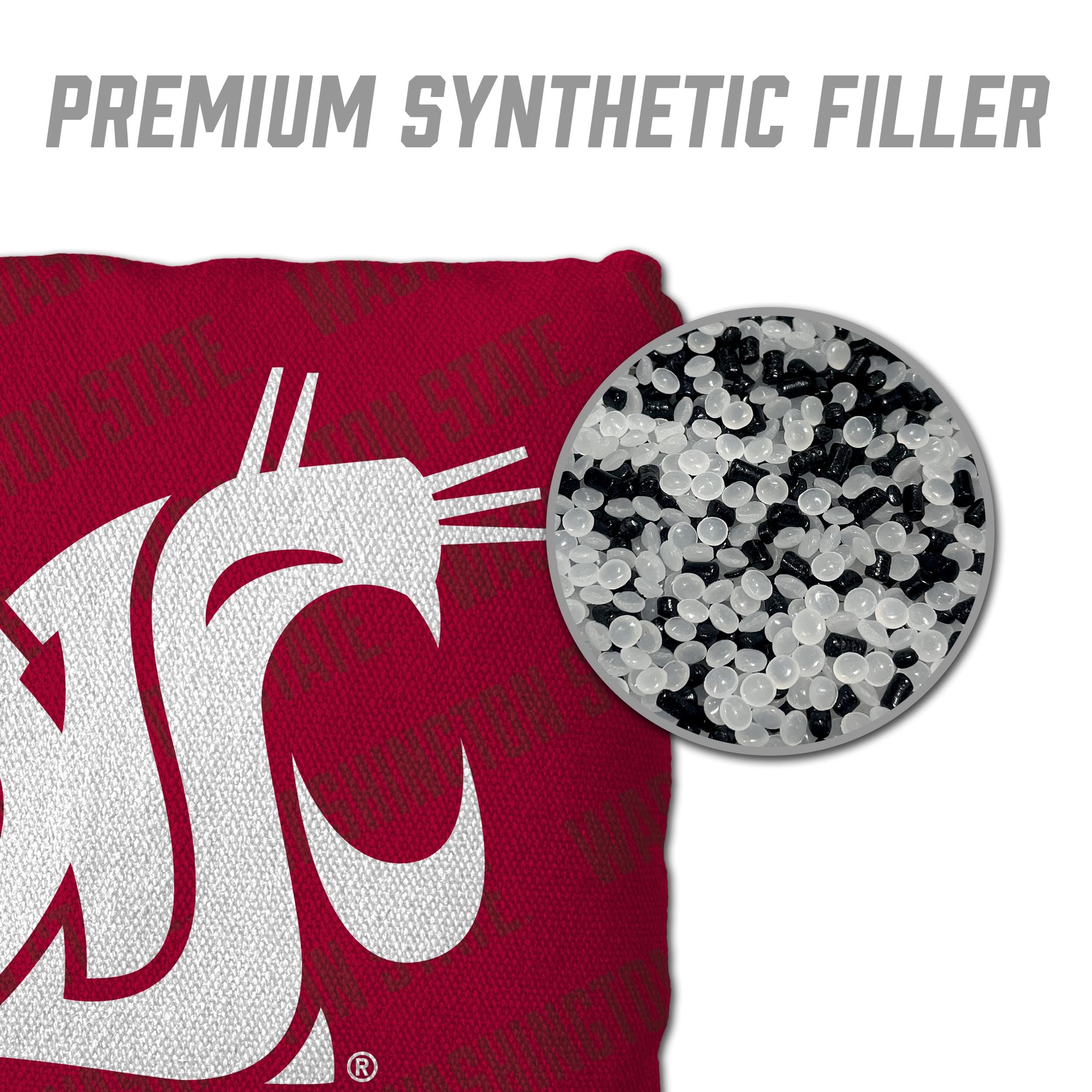 YouTheFan NCAA Washington State Cougars Cornhole Bags - 4PK - Red - Sports Collectibles, Sports Memorabilia, Sports Fan Shop, Sports Gifts