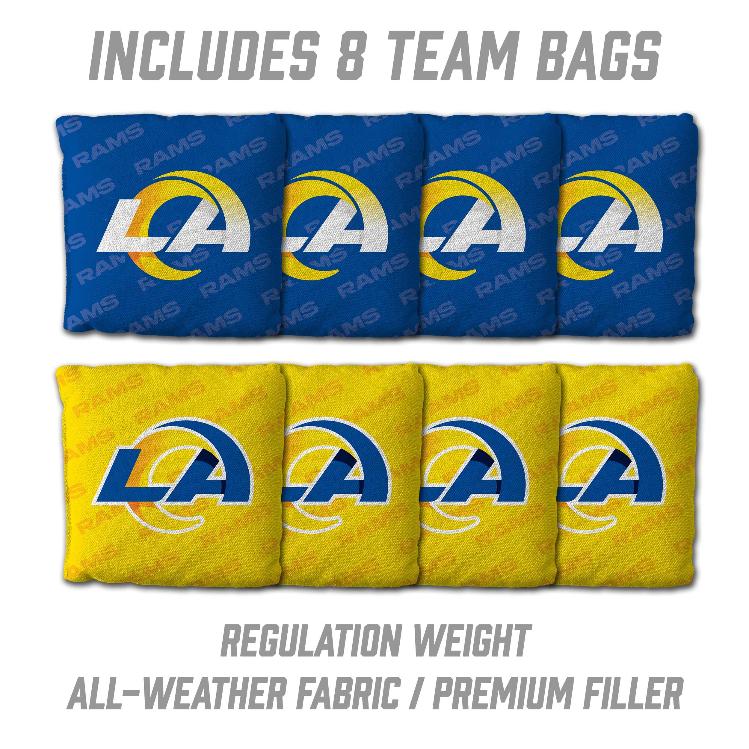 YouTheFan NFL Los Angeles Rams 2’ x 3’ Wood Cornhole Game with Logo Bags - Sports Collectibles, Sports Memorabilia, Sports Fan Shop, Sports Gifts