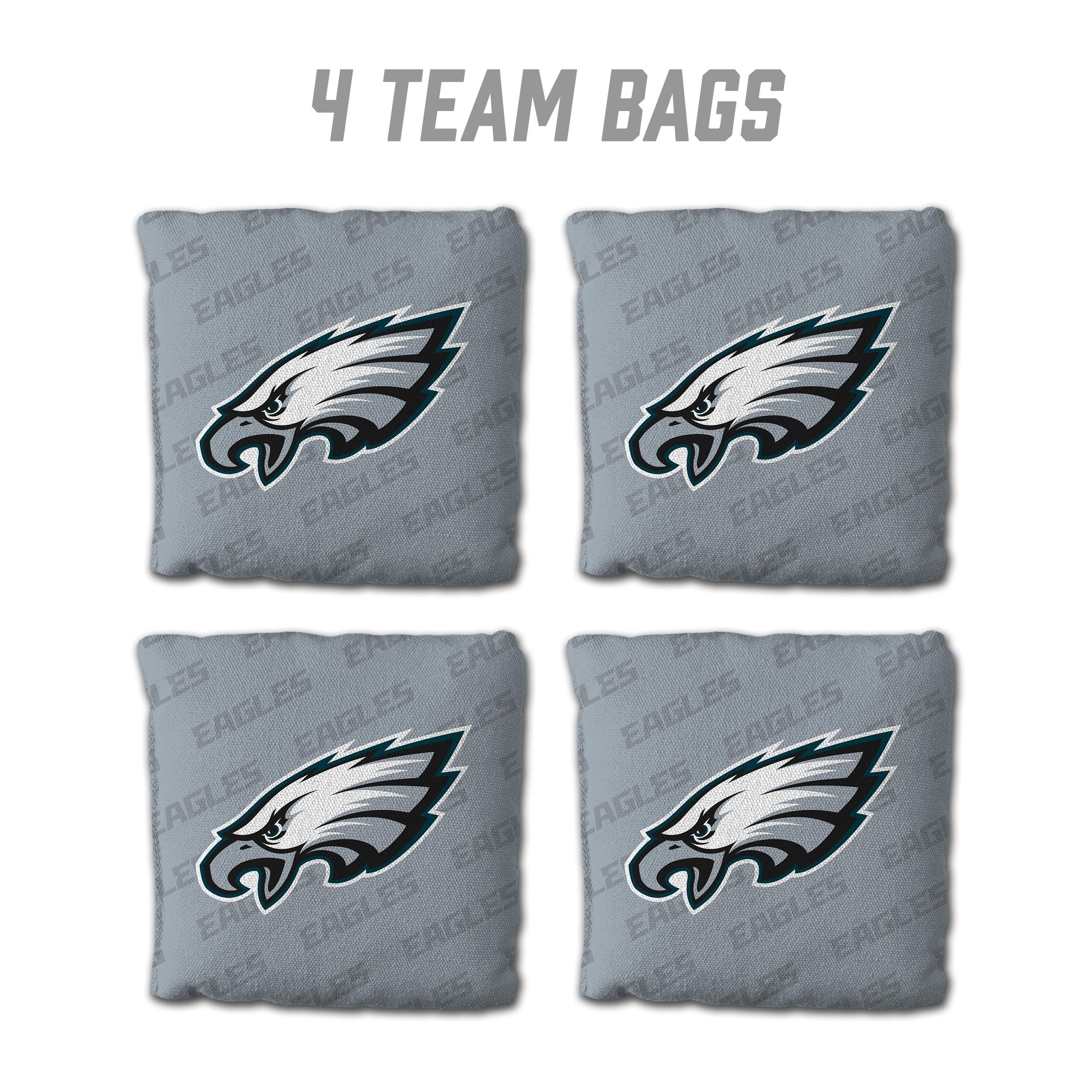 YouTheFan NFL Philadelphia Eagles Cornhole Bags - 4PK - Grey - Sports Collectibles, Sports Memorabilia, Sports Fan Shop, Sports Gifts