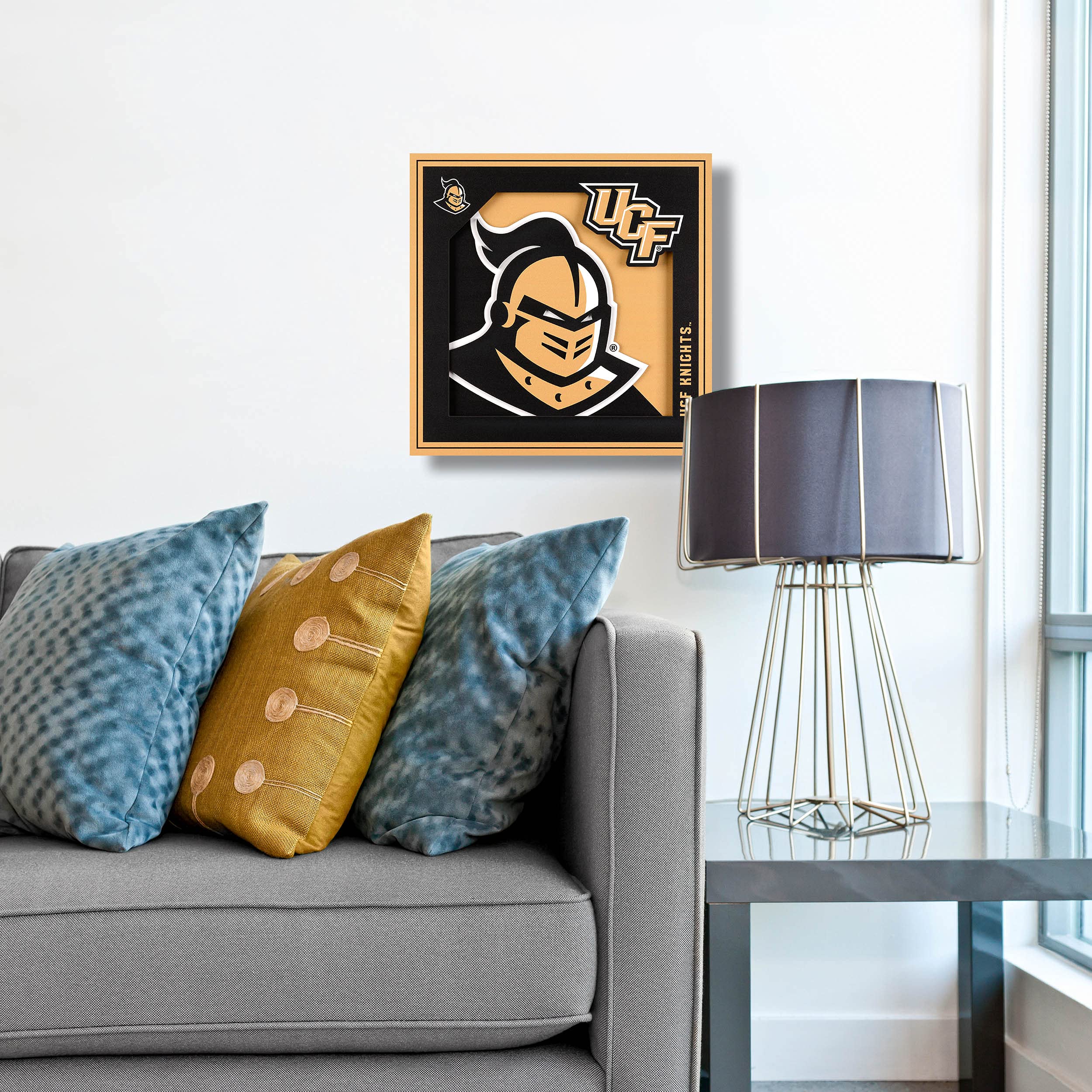 YouTheFan NCAA Central Florida Knights 3D Logo Series Wall Art - 12x12 - Sports Collectibles, Sports Memorabilia, Sports Fan Shop, Sports Gifts
