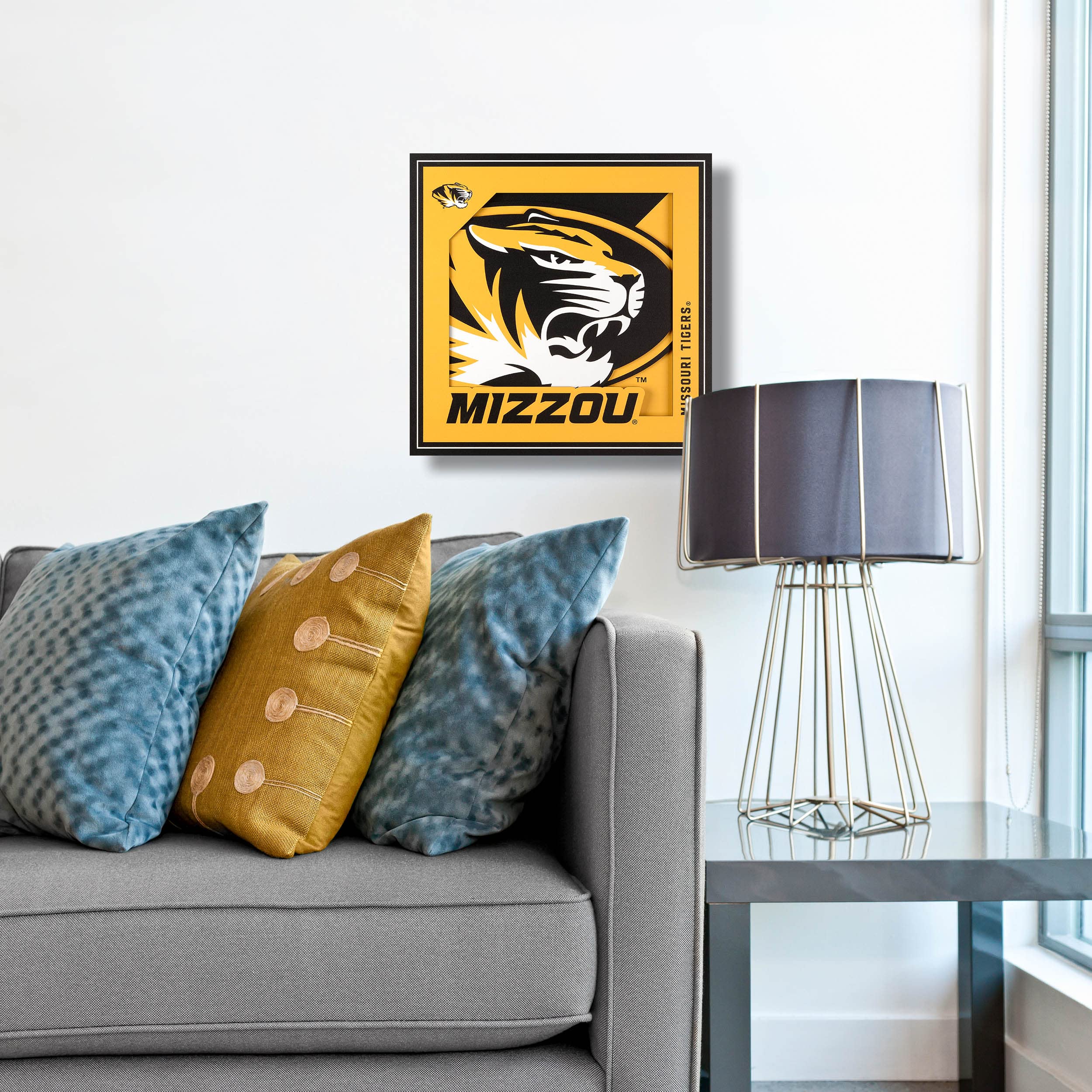 YouTheFan NCAA Missouri Tigers 3D Logo Series Wall Art - 12x12 - Sports Collectibles, Sports Memorabilia, Sports Fan Shop, Sports Gifts