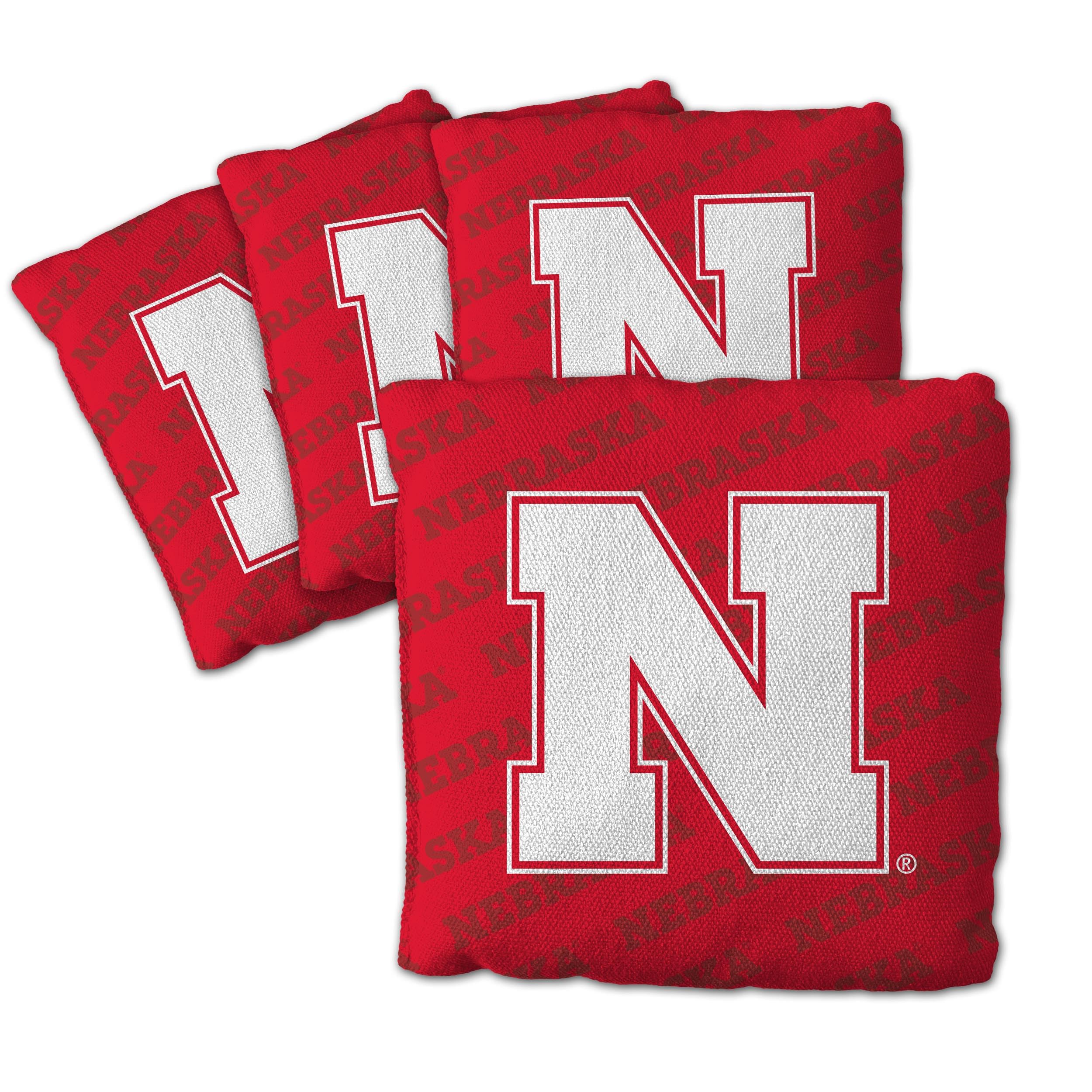 YouTheFan NCAA Nebraska Cornhuskers Cornhole Bags - 4PK - Red - Sports Collectibles, Sports Memorabilia, Sports Fan Shop, Sports Gifts