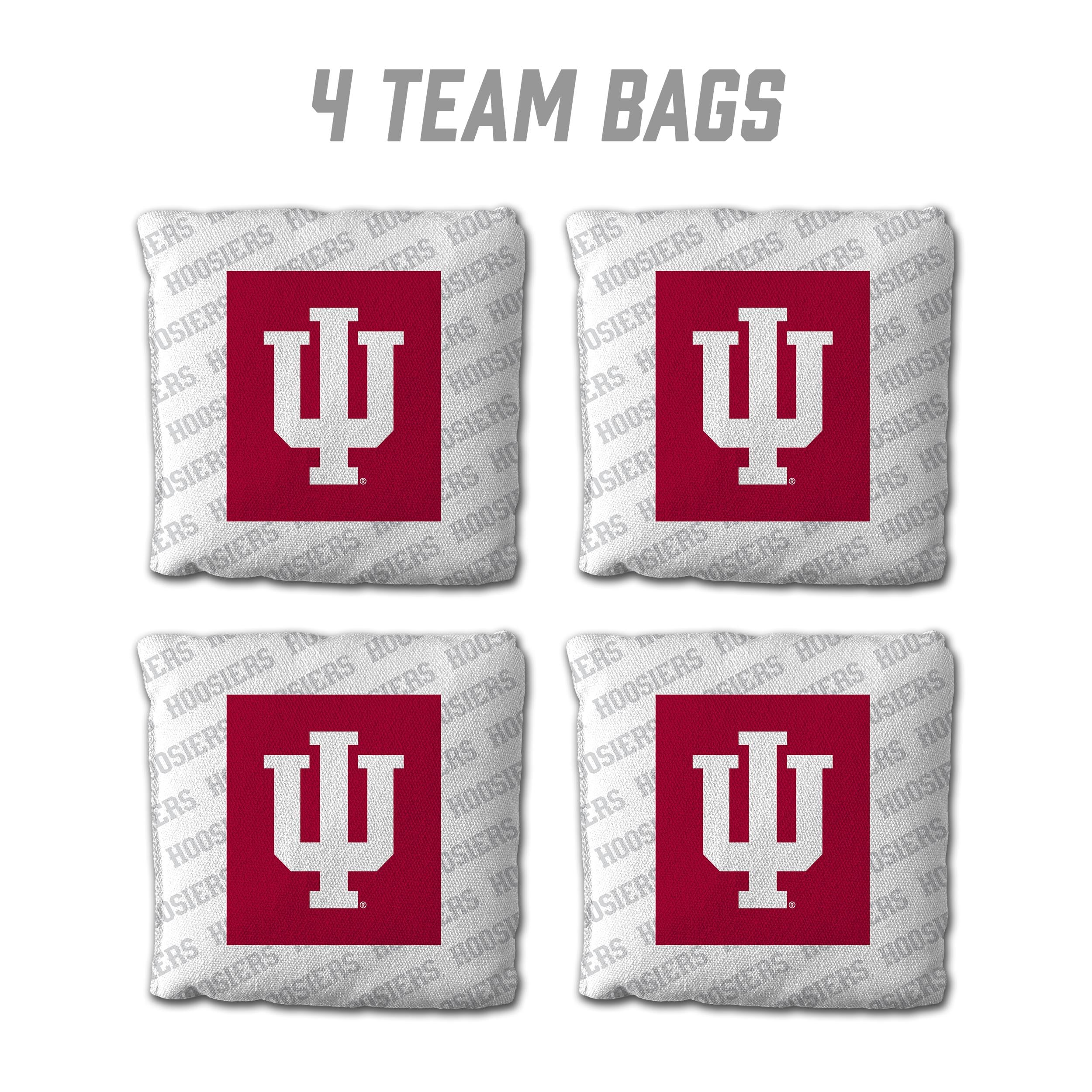 YouTheFan NCAA Indiana Hoosiers Cornhole Bags - 4PK - White - Sports Collectibles, Sports Memorabilia, Sports Fan Shop, Sports Gifts
