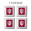 YouTheFan NCAA Indiana Hoosiers Cornhole Bags - 4PK - White - Sports Collectibles, Sports Memorabilia, Sports Fan Shop, Sports Gifts