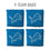 YouTheFan NFL Detroit Lions Cornhole Bags - 4PK - Blue - Sports Collectibles, Sports Memorabilia, Sports Fan Shop, Sports Gifts