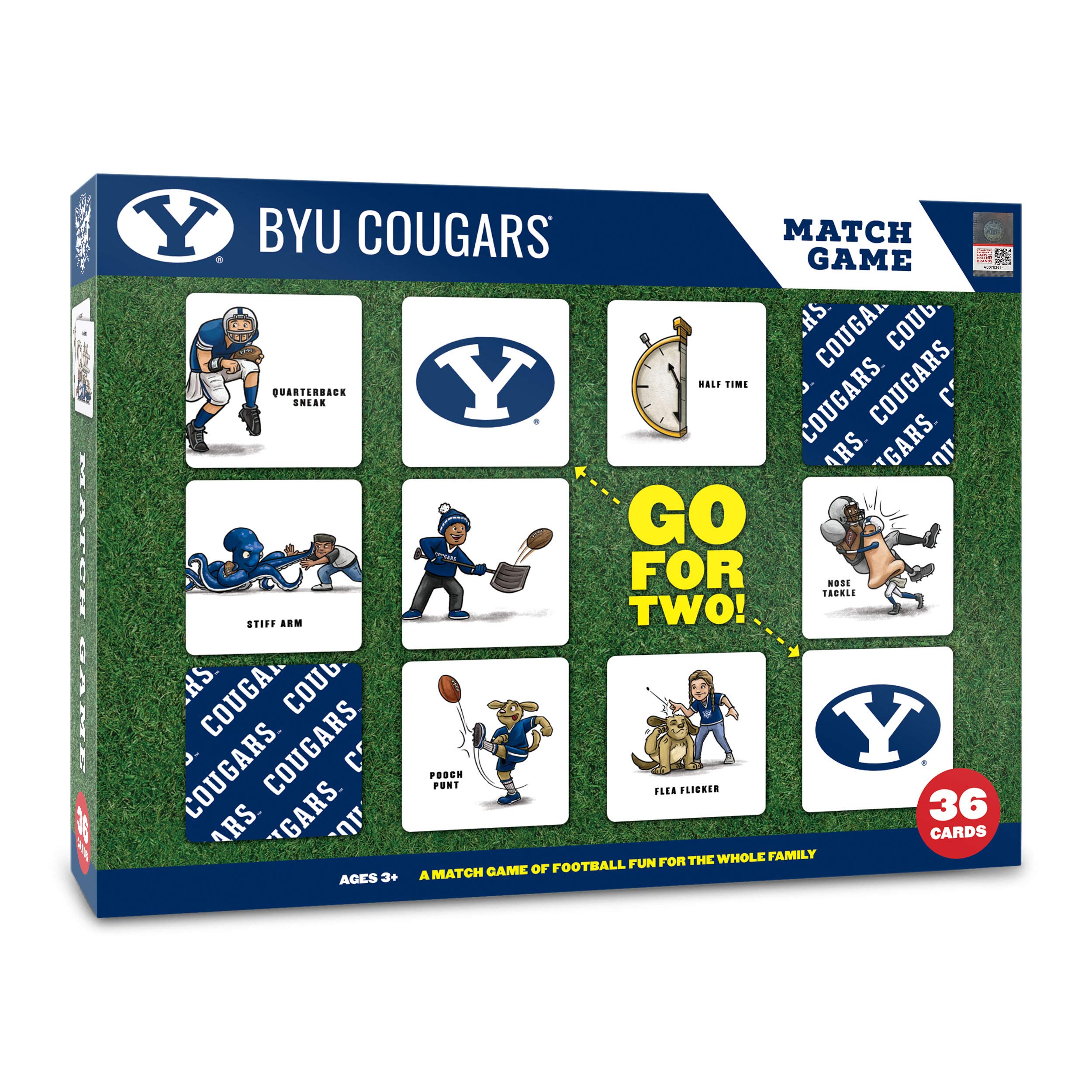 YouTheFan NCAA BYU Cougars Licensed Memory Match Game - Sports Collectibles, Sports Memorabilia, Sports Fan Shop, Sports Gifts