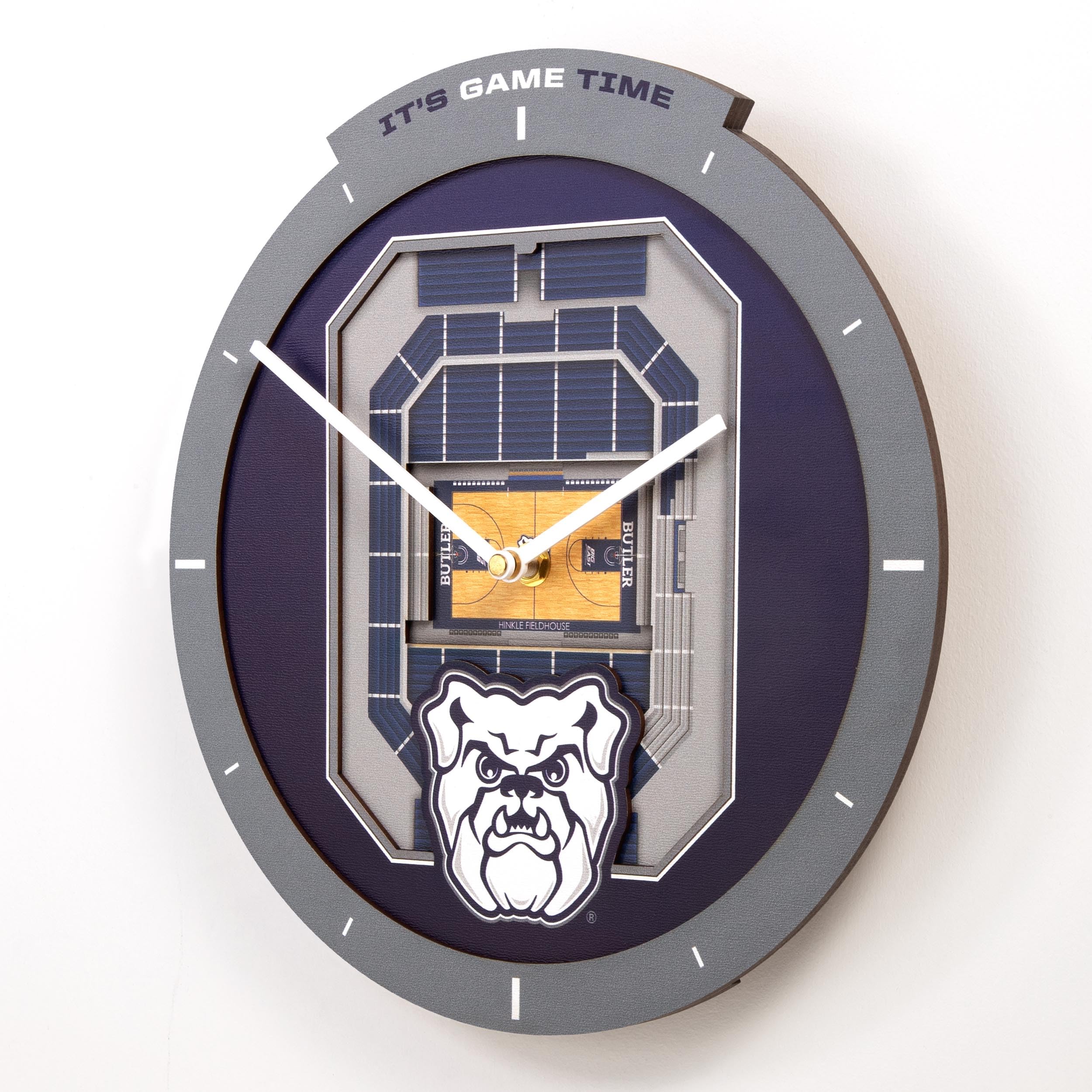 YouTheFan NCAA Butler Bulldogs 3D StadiumView Clock - Sports Collectibles, Sports Memorabilia, Sports Fan Shop, Sports Gifts