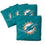 YouTheFan NFL Miami Dolphins Cornhole Bags - 4PK - Teal - Sports Collectibles, Sports Memorabilia, Sports Fan Shop, Sports Gifts