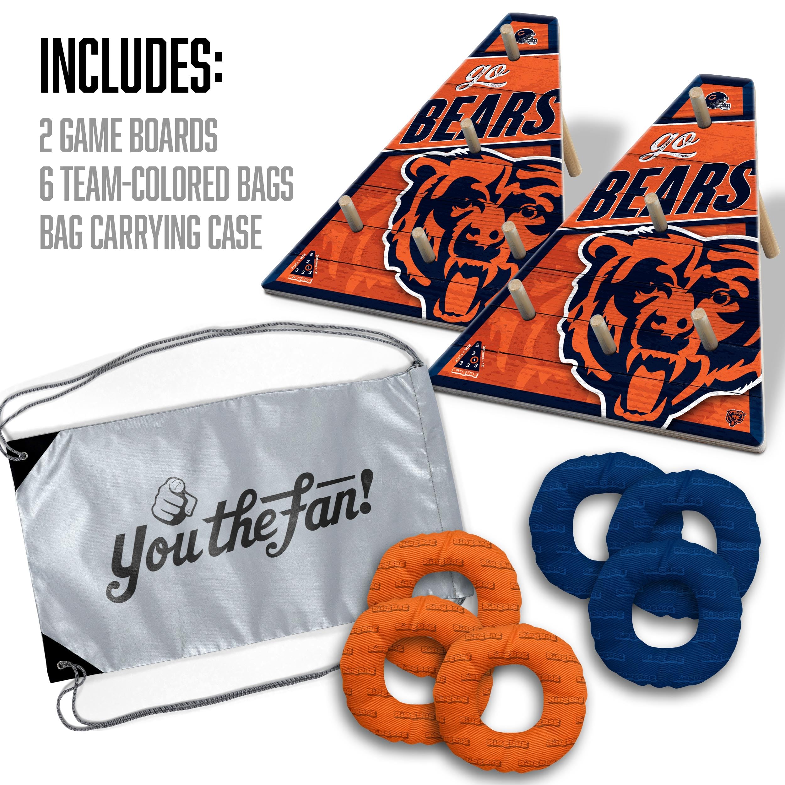YouTheFan NFL Chicago Bears RingBag - Sports Collectibles, Sports Memorabilia, Sports Fan Shop, Sports Gifts