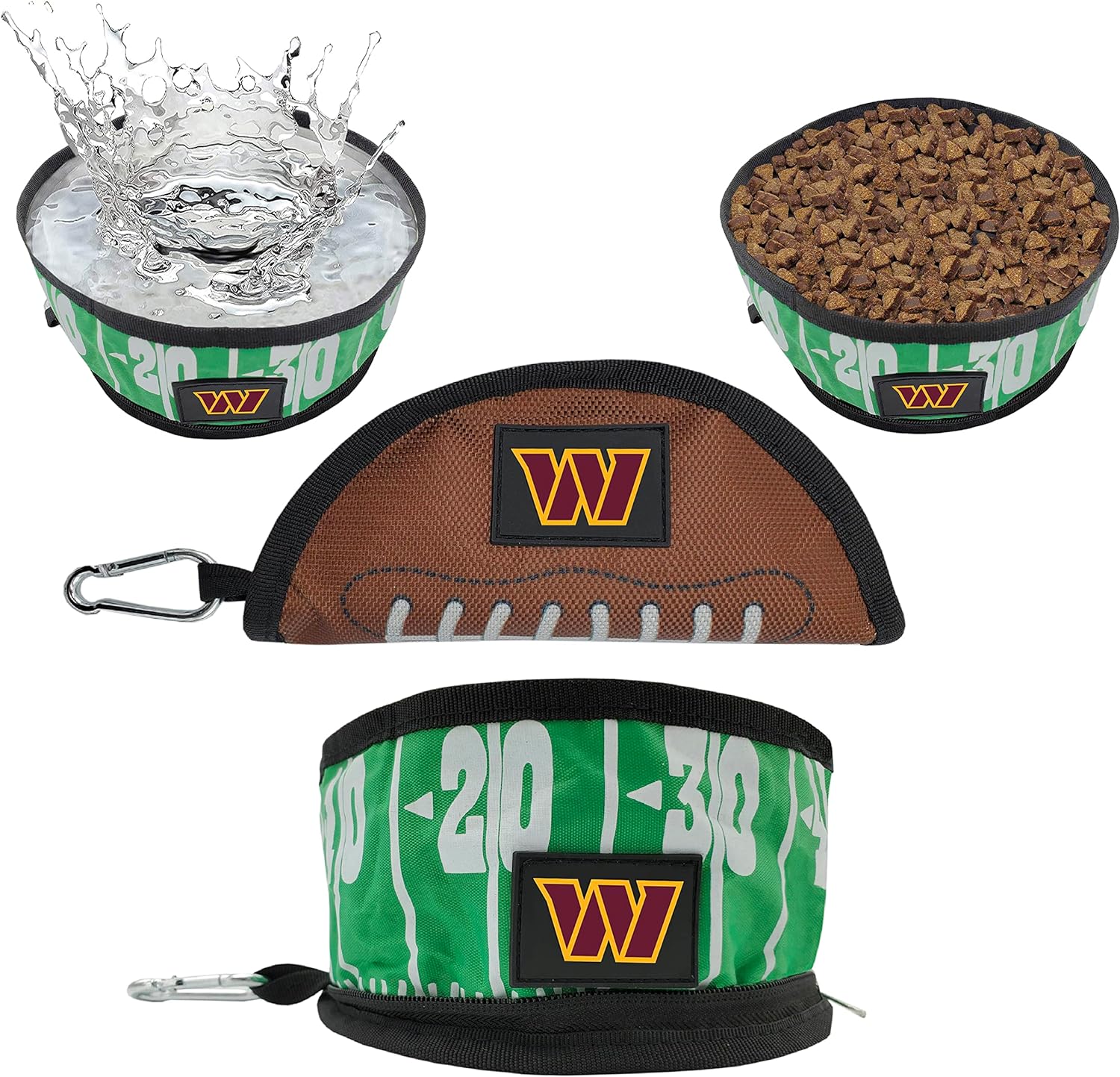 Washington Commanders Collapsible Pet Bowl - Sports Collectibles, Sports Memorabilia, Sports Fan Shop, Sports Gifts