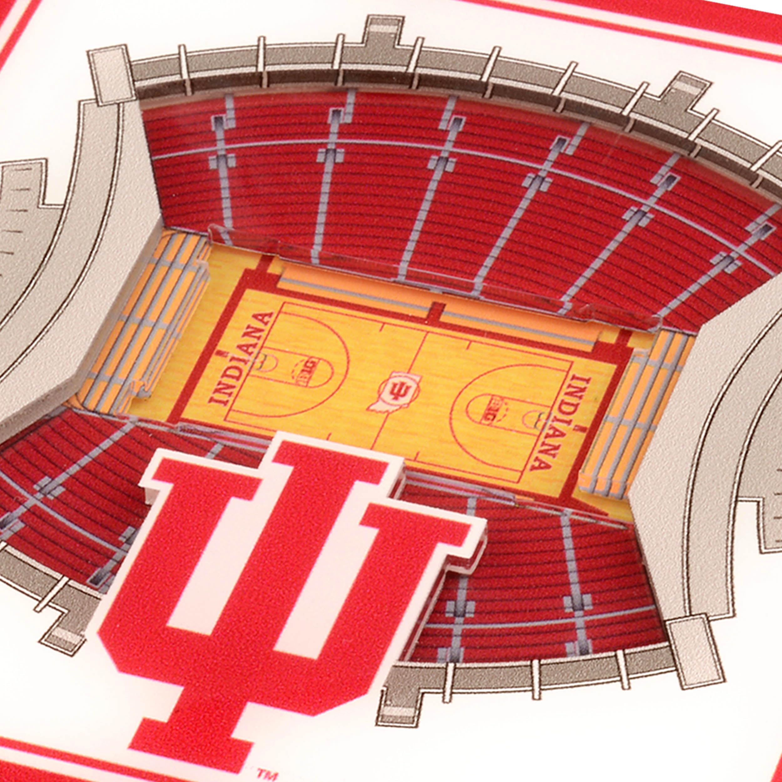 YouTheFan NCAA Indiana Hoosiers Licensed Fan Cribbage Wood Board Game - Sports Collectibles, Sports Memorabilia, Sports Fan Shop, Sports Gifts