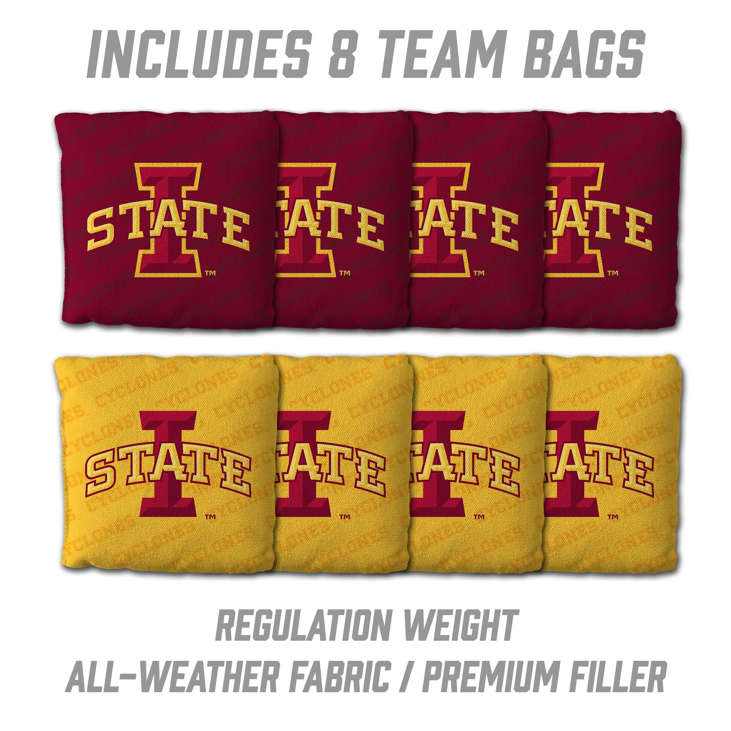 YouTheFan NCAA Iowa State Cyclones 2’ x 3’ Wood Cornhole Game with Logo Bags - Sports Collectibles, Sports Memorabilia, Sports Fan Shop, Sports Gifts