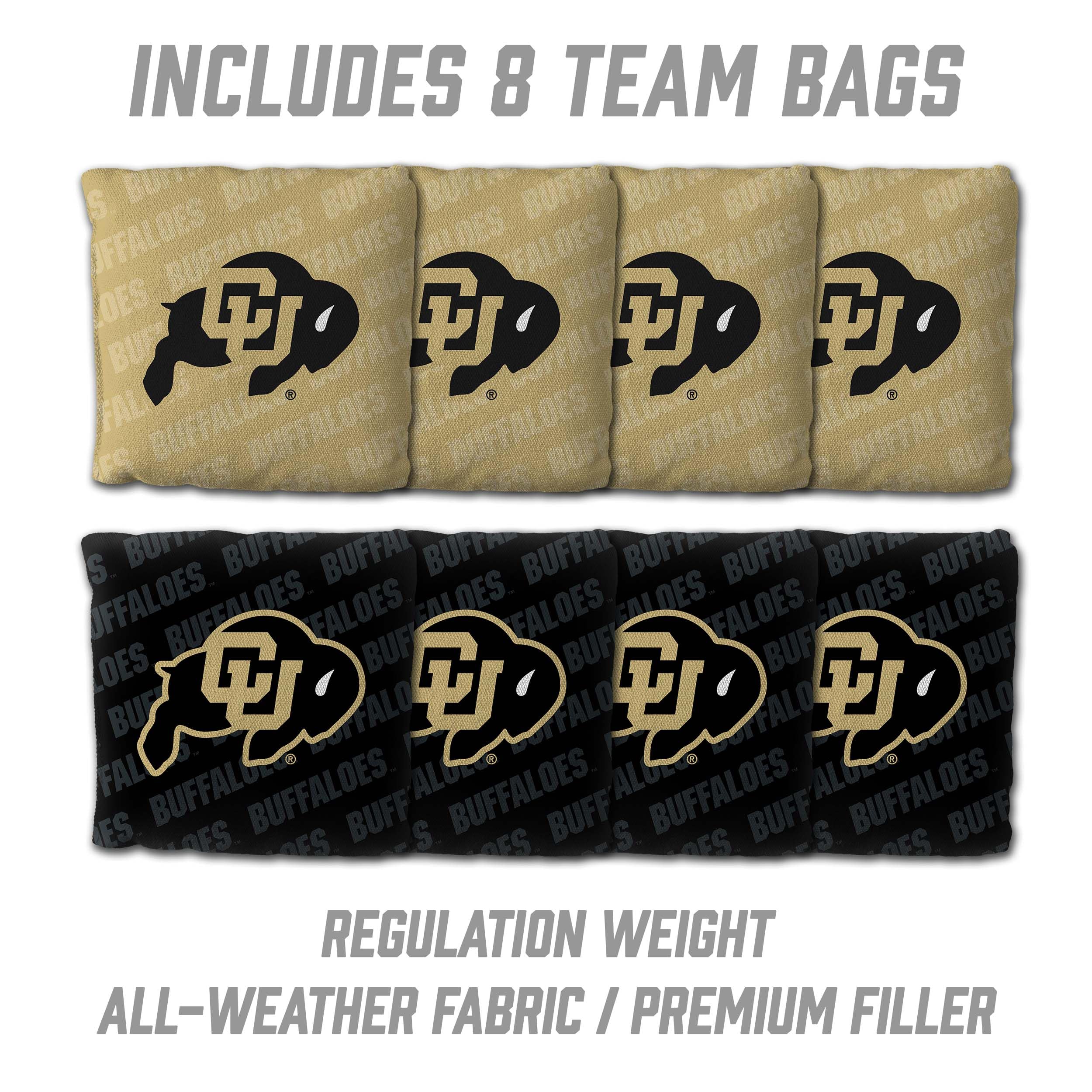 YouTheFan NCAA Colorado Buffaloes 2’ x 4’ Professional Wood Cornhole Game with Logo Bags - Sports Collectibles, Sports Memorabilia, Sports Fan Shop, Sports Gifts