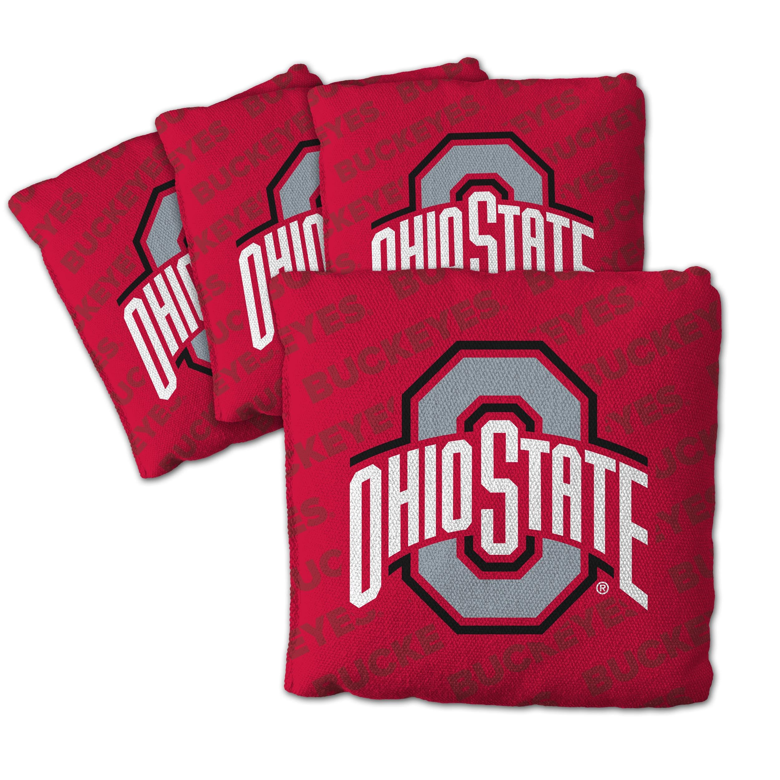 YouTheFan NCAA Ohio State Buckeyes Cornhole Bags - 4PK - Red - Sports Collectibles, Sports Memorabilia, Sports Fan Shop, Sports Gifts