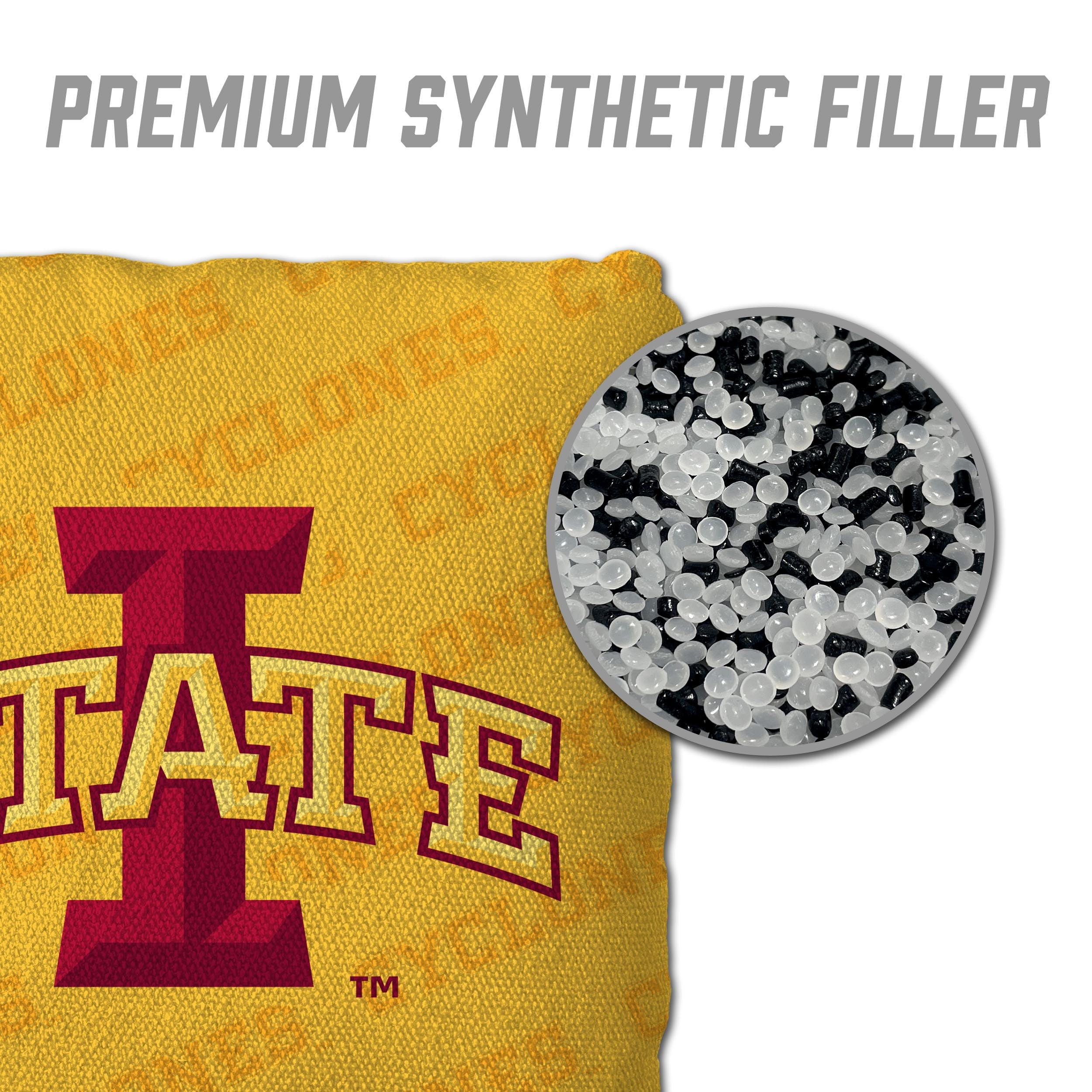 YouTheFan NCAA Iowa State Cyclones Cornhole Bags - 4PK - Yellow - Sports Collectibles, Sports Memorabilia, Sports Fan Shop, Sports Gifts