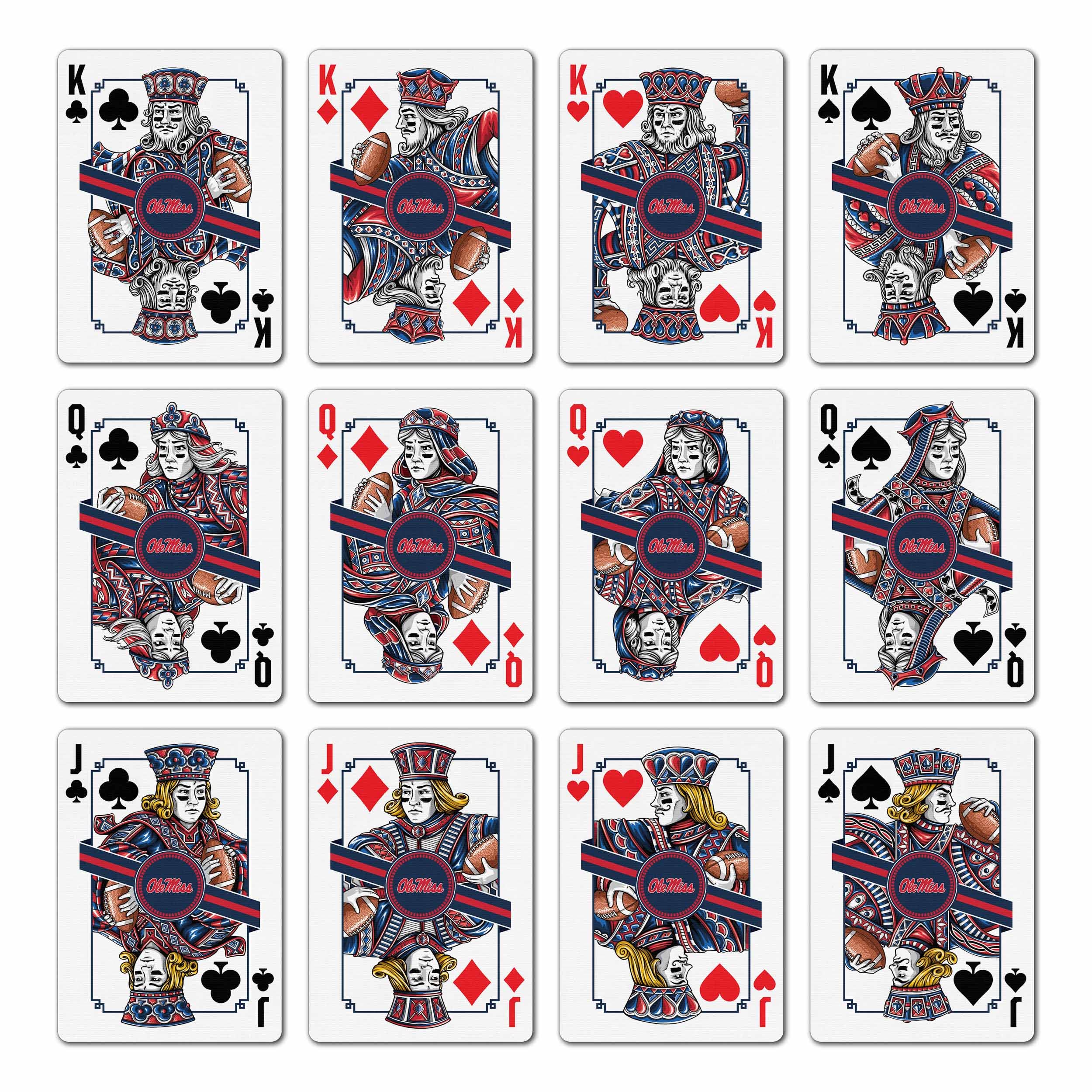 YouTheFan NCAA Mississippi Rebels Classic Series Playing Cards - Sports Collectibles, Sports Memorabilia, Sports Fan Shop, Sports Gifts