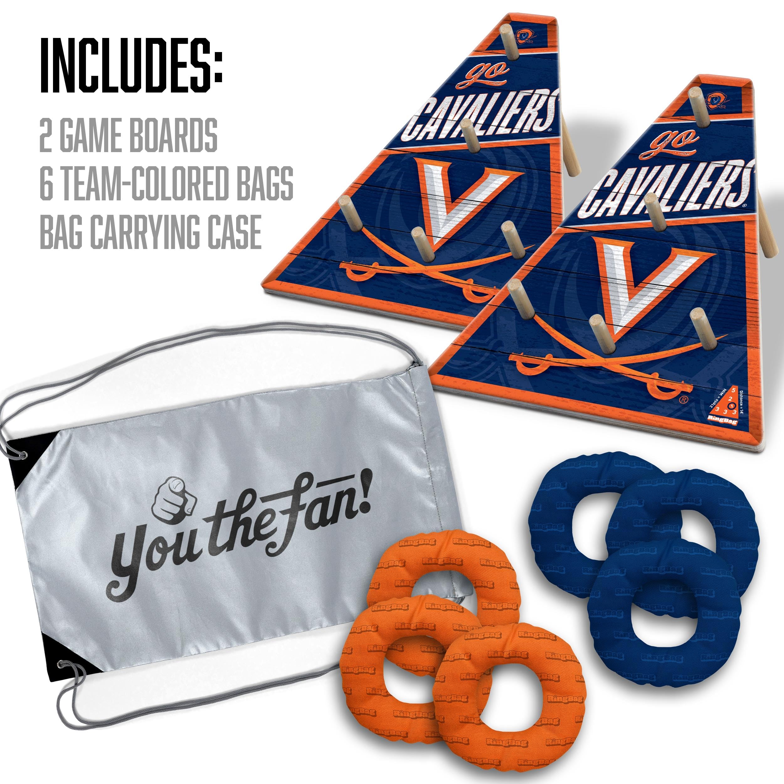 YouTheFan NCAA Virginia Cavaliers RingBag - Sports Collectibles, Sports Memorabilia, Sports Fan Shop, Sports Gifts