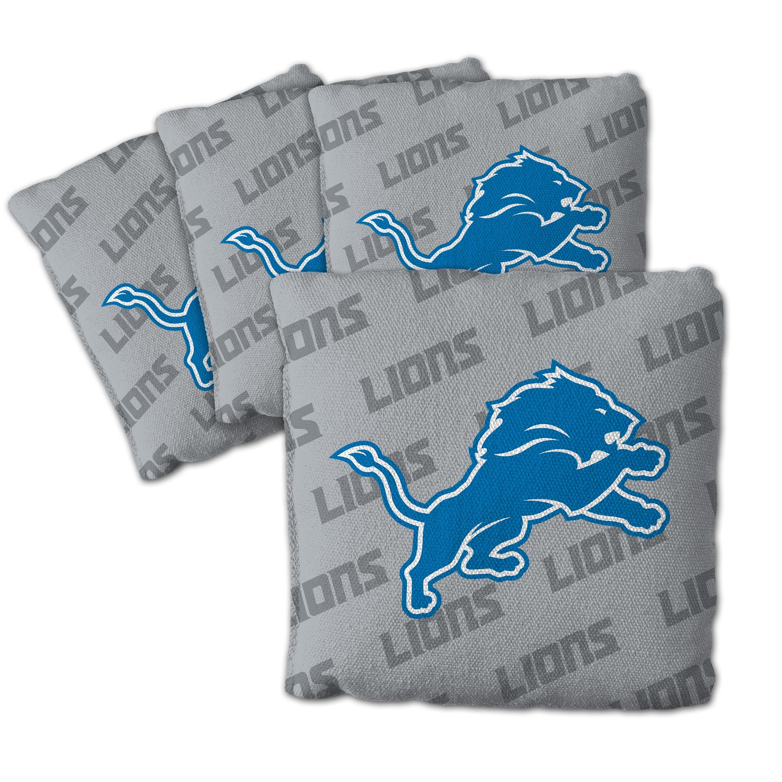 YouTheFan NFL Detroit Lions Cornhole Bags - 4PK - Grey - Sports Collectibles, Sports Memorabilia, Sports Fan Shop, Sports Gifts