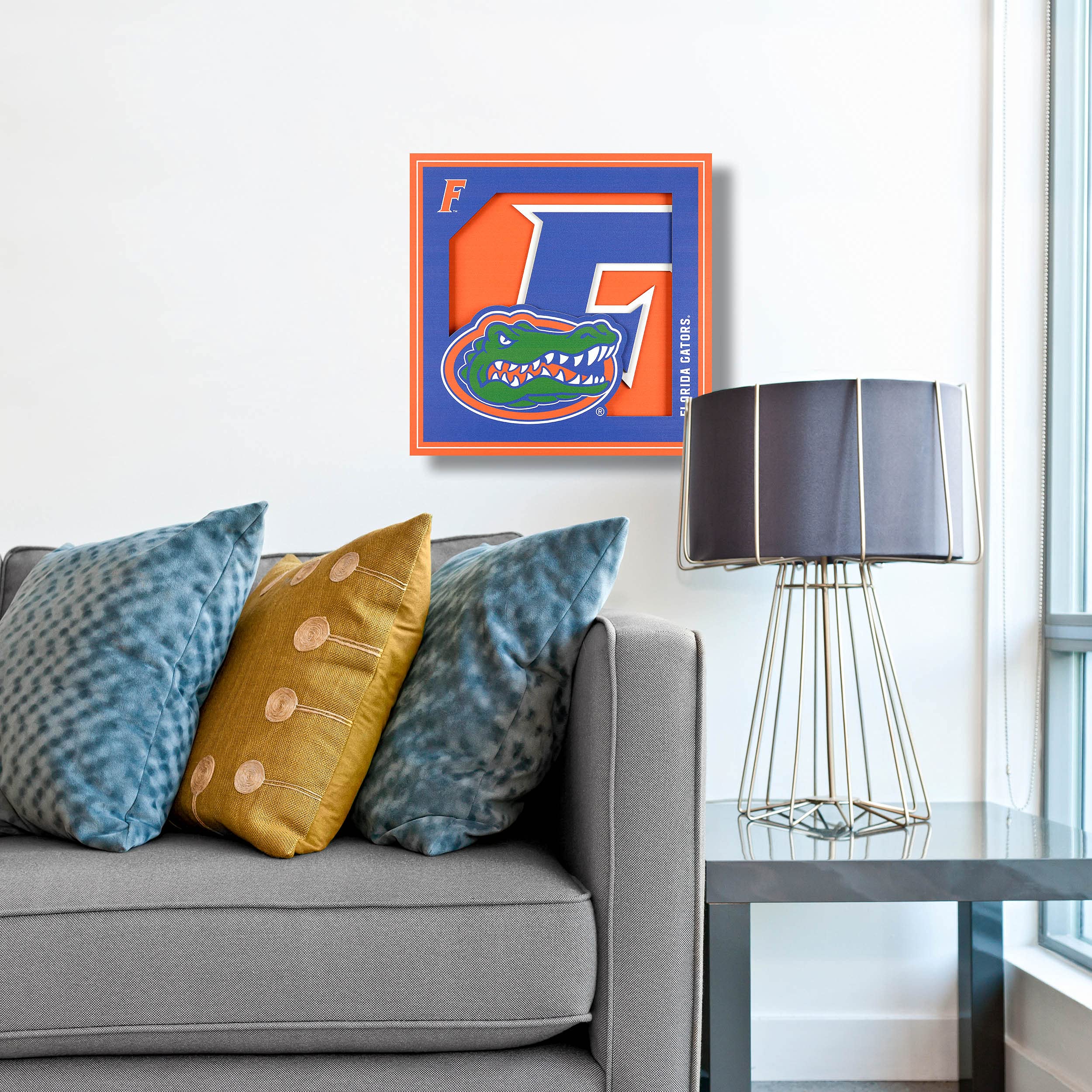 YouTheFan NCAA Florida Gators 3D Logo Series Wall Art - 12x12 - Sports Collectibles, Sports Memorabilia, Sports Fan Shop, Sports Gifts