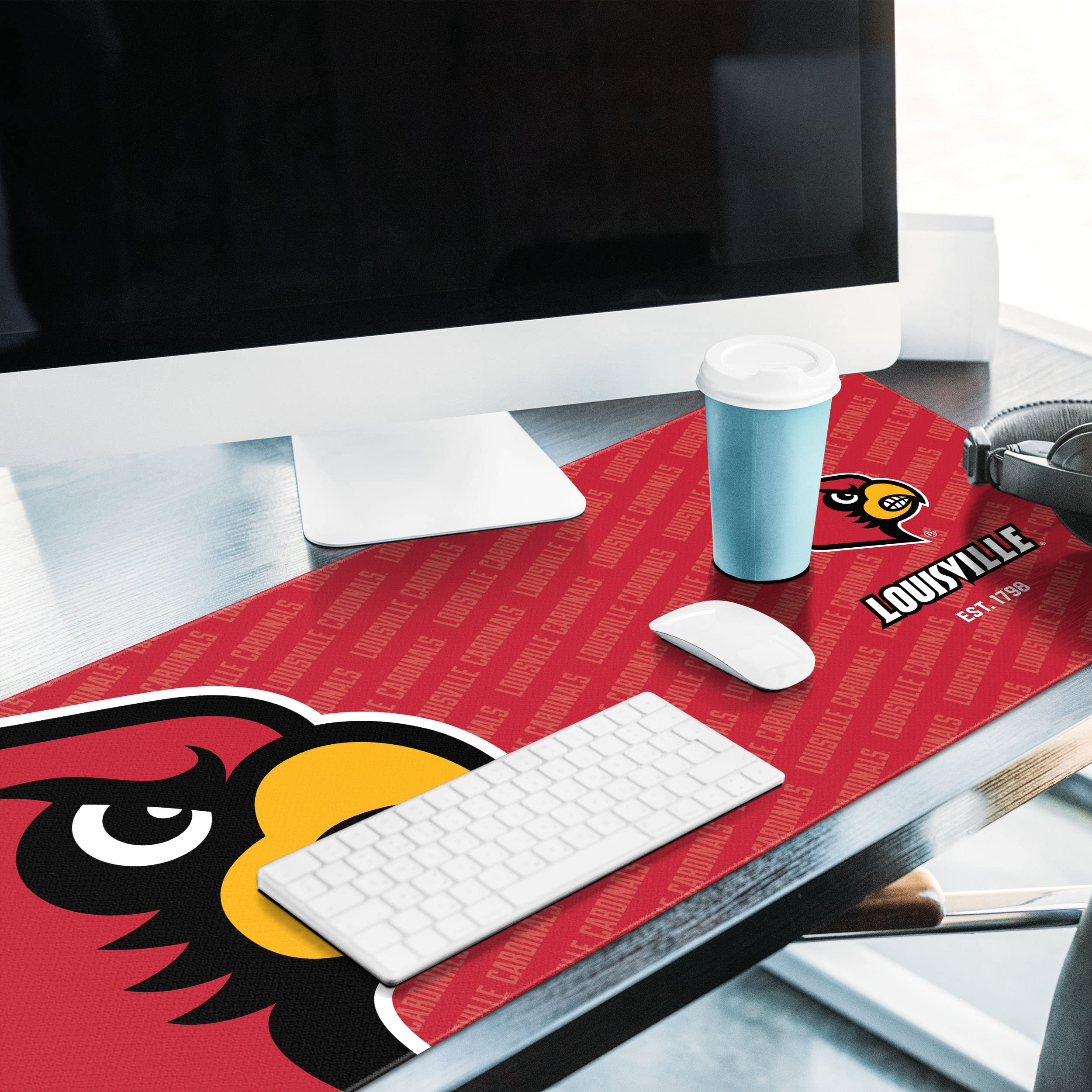 YouTheFan NCAA Louisville Cardinals Logo Series Desk Pad - Sports Collectibles, Sports Memorabilia, Sports Fan Shop, Sports Gifts