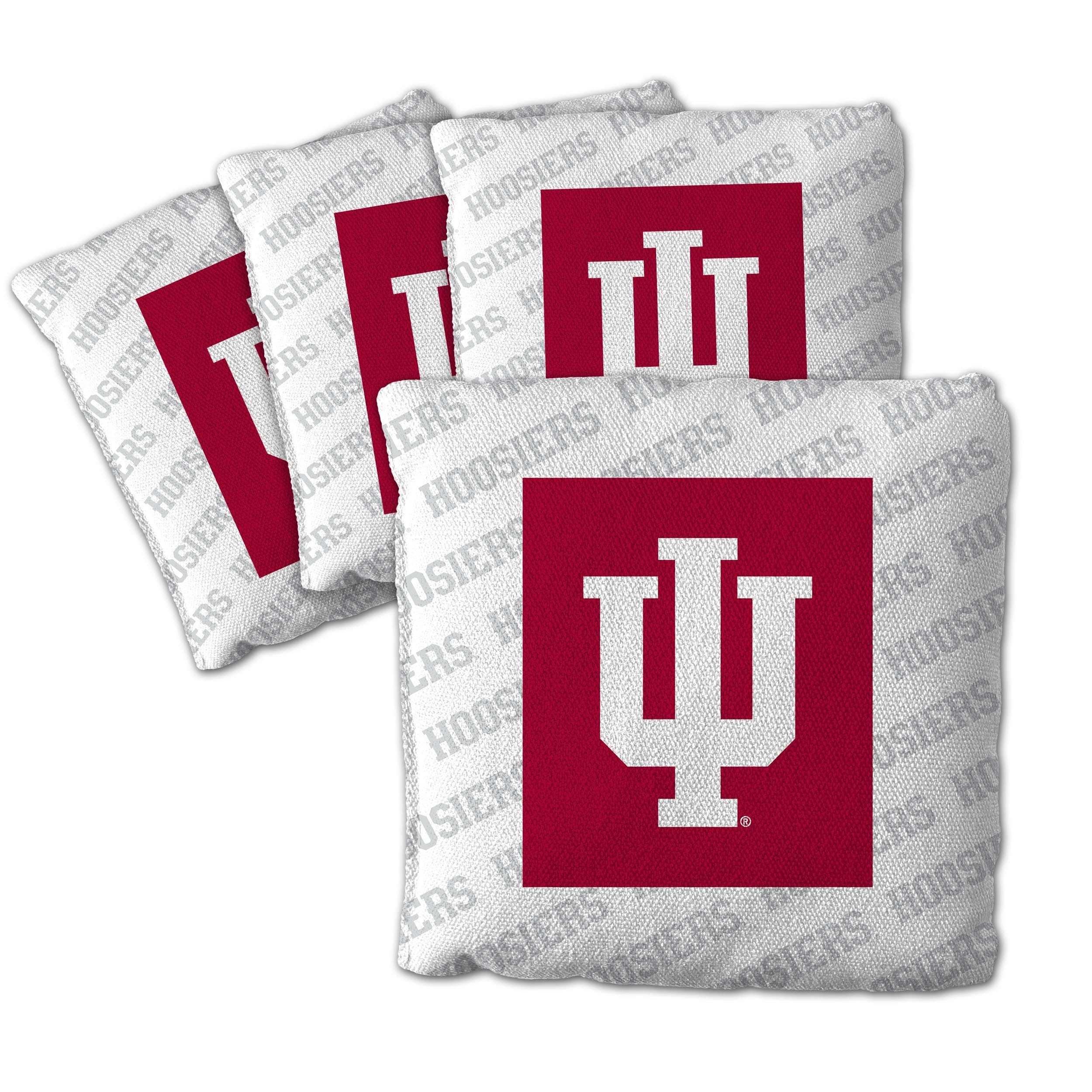 YouTheFan NCAA Indiana Hoosiers Cornhole Bags - 4PK - White - Sports Collectibles, Sports Memorabilia, Sports Fan Shop, Sports Gifts