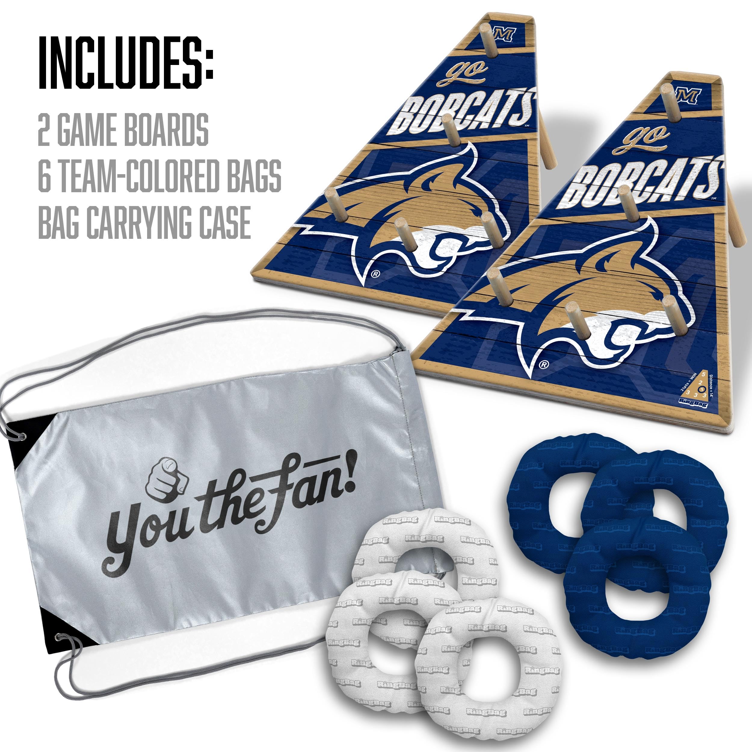 YouTheFan NCAA Montana State Bobcats RingBag - Sports Collectibles, Sports Memorabilia, Sports Fan Shop, Sports Gifts