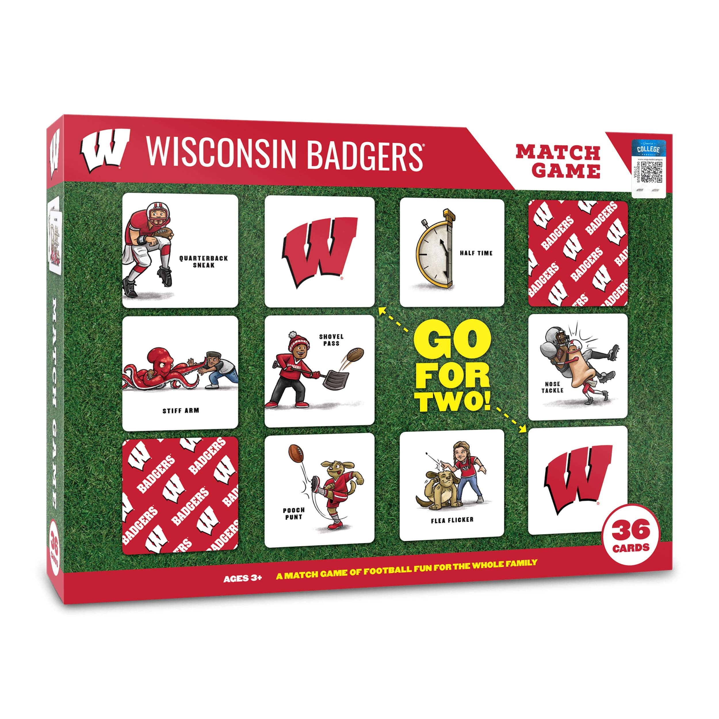 YouTheFan Memory Match YouTheFan NCAA Memory Match Game, Team Colors, Medium US - Sports Gifts, Sports Memorabilia, Sports Collectibles, Fan Shop