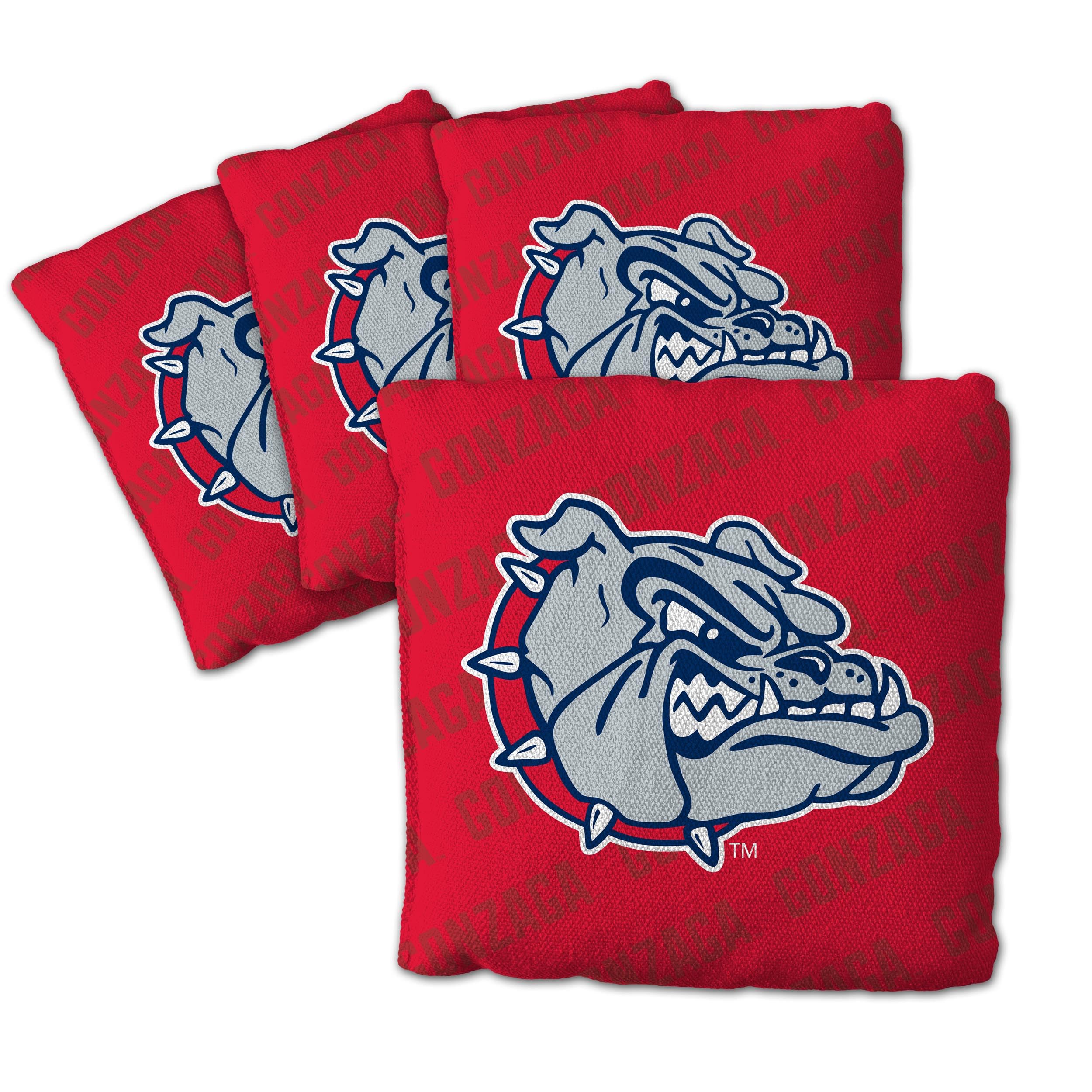 YouTheFan NCAA Gonzaga Bulldogs Cornhole Bags - 4PK - Red - Sports Collectibles, Sports Memorabilia, Sports Fan Shop, Sports Gifts