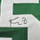 Framed Autographed/Signed Kevin Garnett 35x39 Boston Green Stat Basketball Jersey Beckett BAS COA