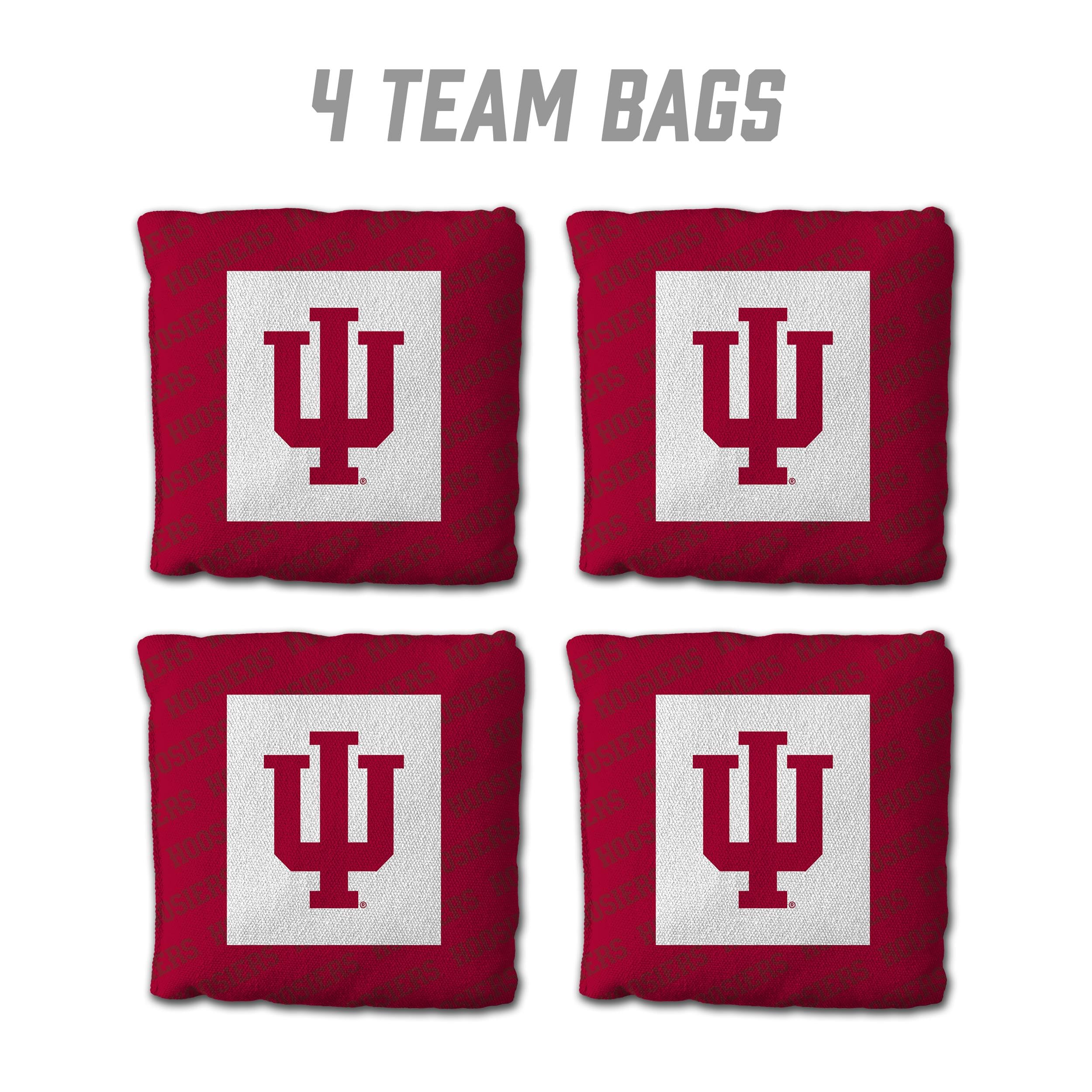 YouTheFan NCAA Indiana Hoosiers Cornhole Bags - 4PK - Red - Sports Collectibles, Sports Memorabilia, Sports Fan Shop, Sports Gifts