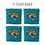 YouTheFan NFL Jacksonville Jaguars Cornhole Bags - 4PK - Teal - Sports Collectibles, Sports Memorabilia, Sports Fan Shop, Sports Gifts