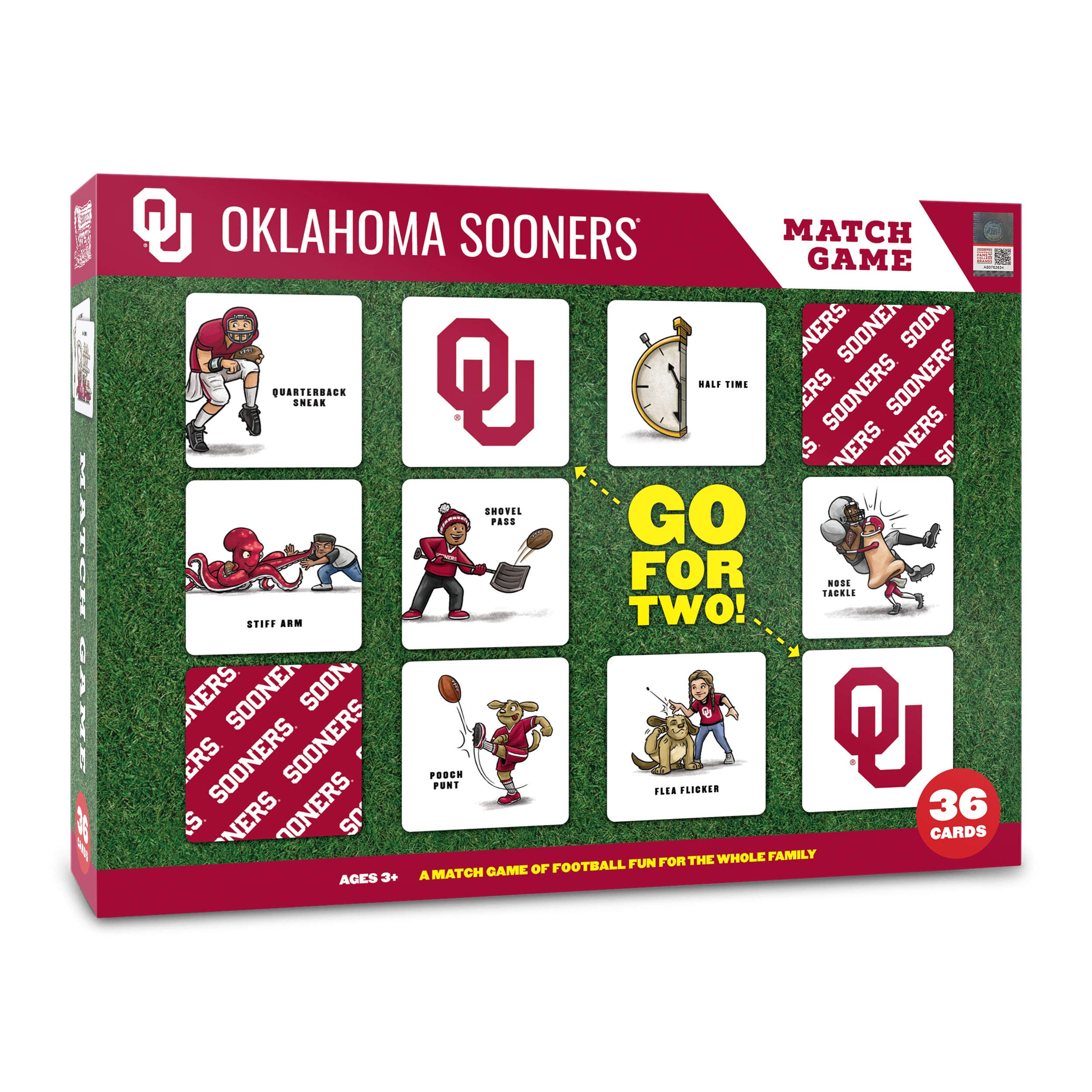 YouTheFan NCAA Oklahoma Sooners Licensed Memory Match Game - Sports Collectibles, Sports Memorabilia, Sports Fan Shop, Sports Gifts