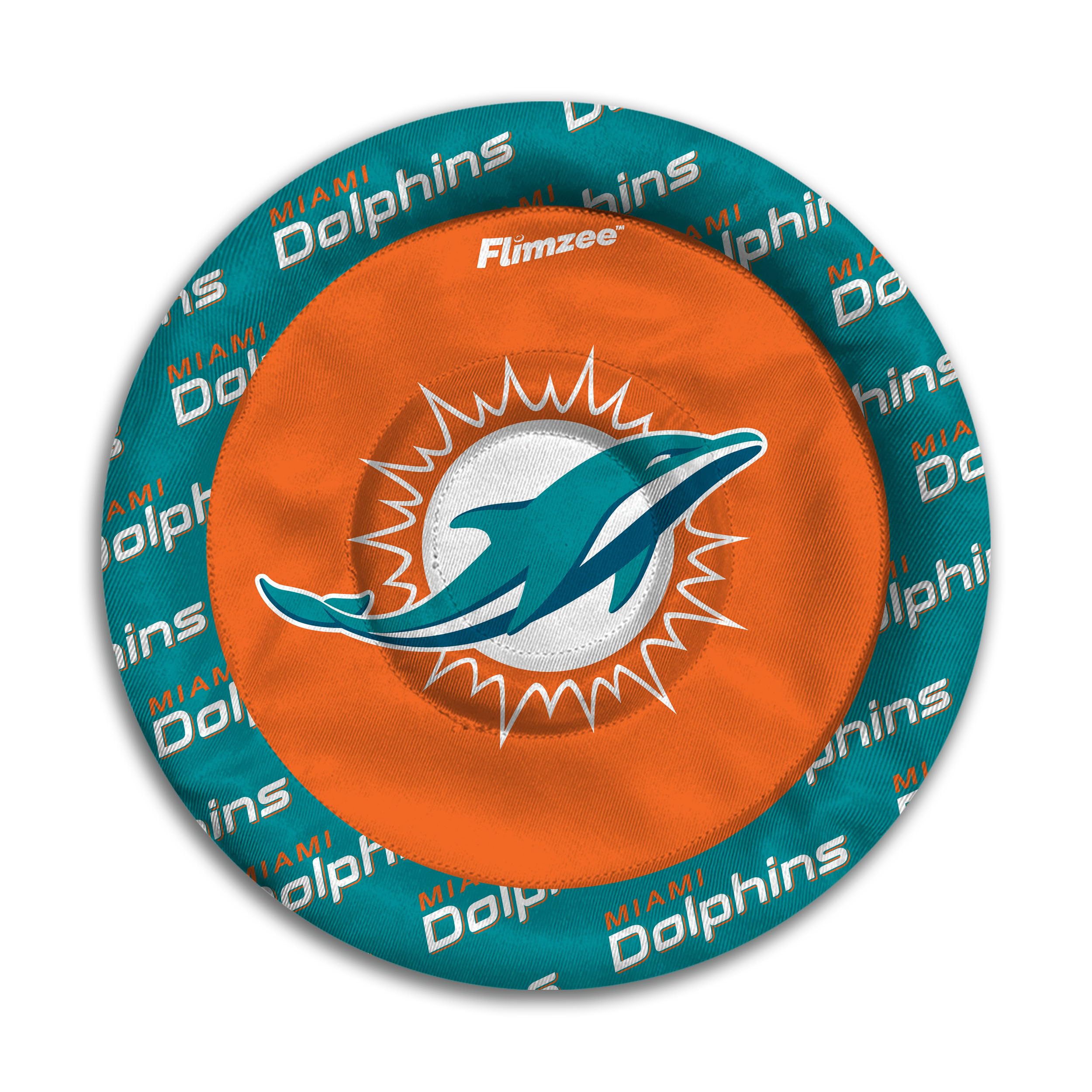 YouTheFan NFL Miami Dolphins Flimzee Bean-Bag Flying Disc - Sports Collectibles, Sports Memorabilia, Sports Fan Shop, Sports Gifts