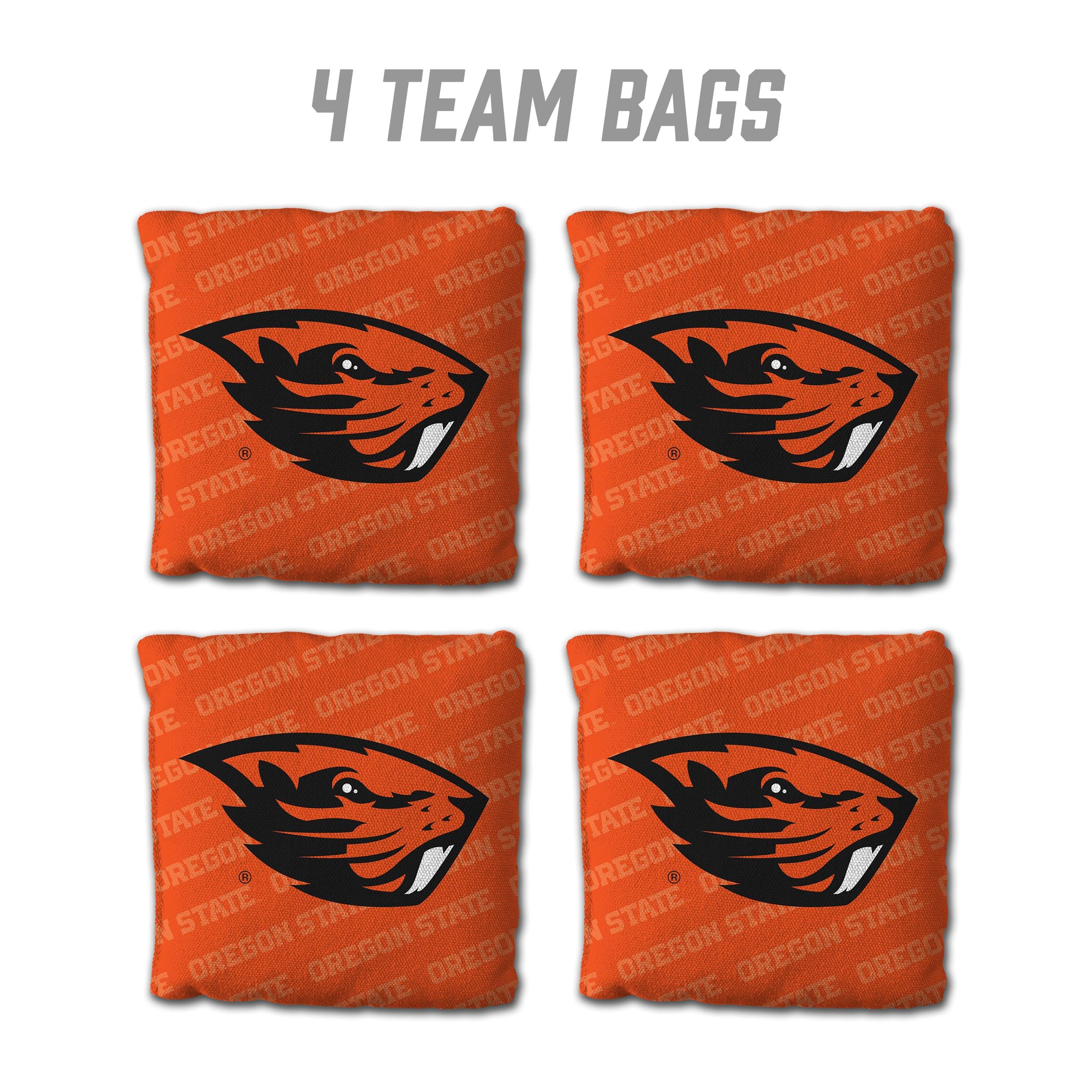 YouTheFan NCAA Oregon State Beavers Cornhole Bags - 4PK - Orange - Sports Collectibles, Sports Memorabilia, Sports Fan Shop, Sports Gifts