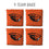 YouTheFan NCAA Oregon State Beavers Cornhole Bags - 4PK - Orange - Sports Collectibles, Sports Memorabilia, Sports Fan Shop, Sports Gifts