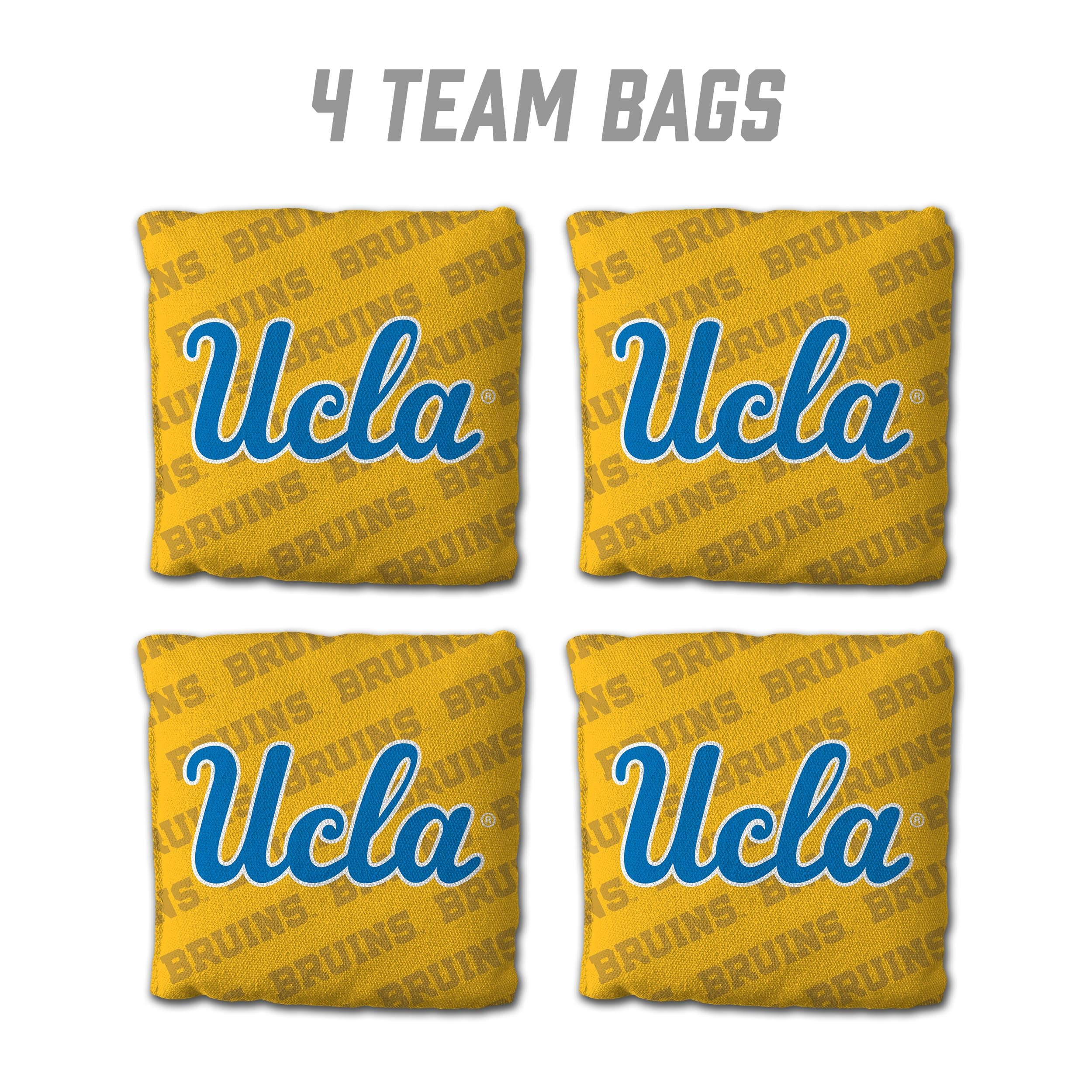YouTheFan NCAA UCLA Bruins Cornhole Bags - 4PK - Yellow - Sports Collectibles, Sports Memorabilia, Sports Fan Shop, Sports Gifts