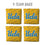 YouTheFan NCAA UCLA Bruins Cornhole Bags - 4PK - Yellow - Sports Collectibles, Sports Memorabilia, Sports Fan Shop, Sports Gifts