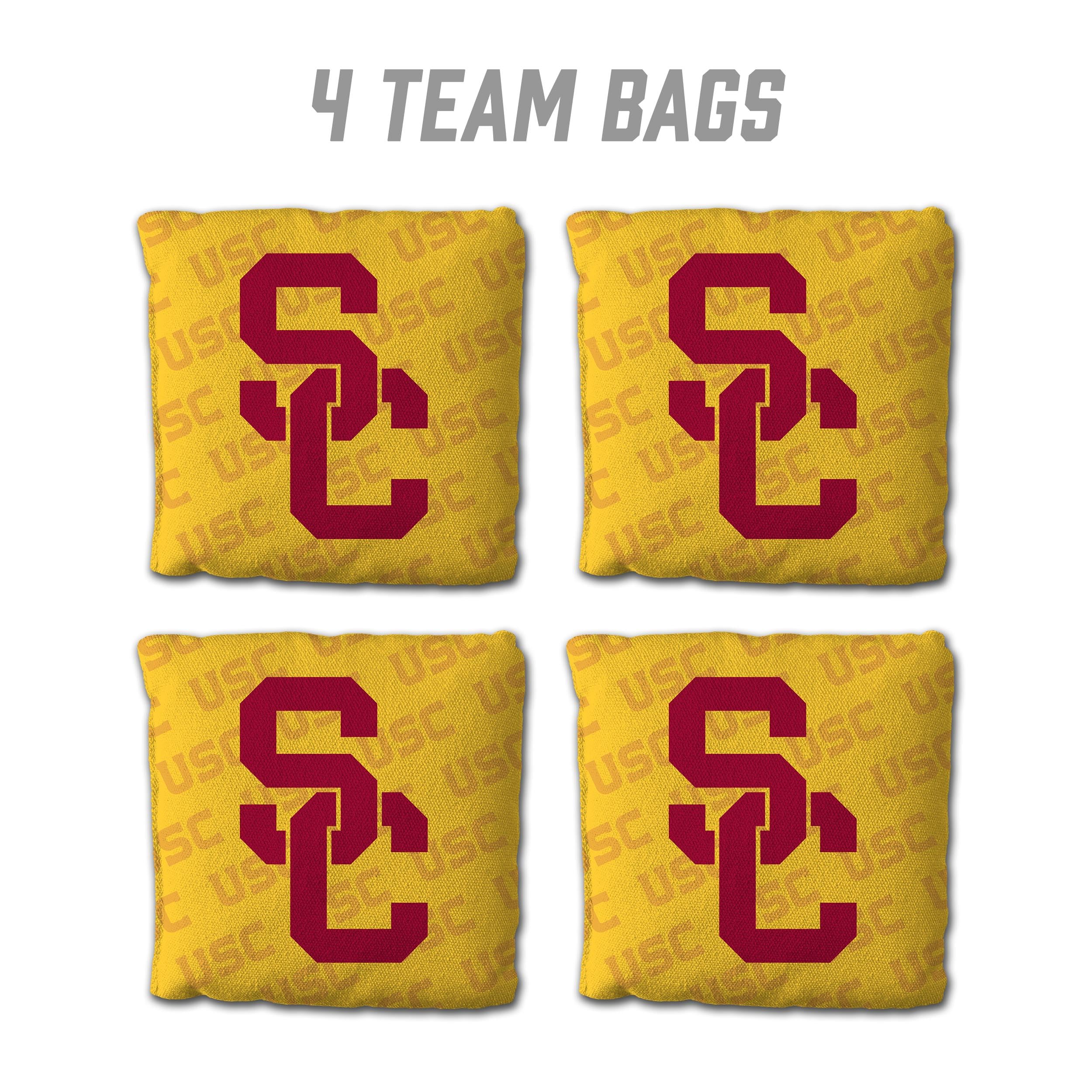 YouTheFan NCAA USC Trojans Cornhole Bags - 4PK - Yellow - Sports Collectibles, Sports Memorabilia, Sports Fan Shop, Sports Gifts