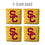 YouTheFan NCAA USC Trojans Cornhole Bags - 4PK - Yellow - Sports Collectibles, Sports Memorabilia, Sports Fan Shop, Sports Gifts