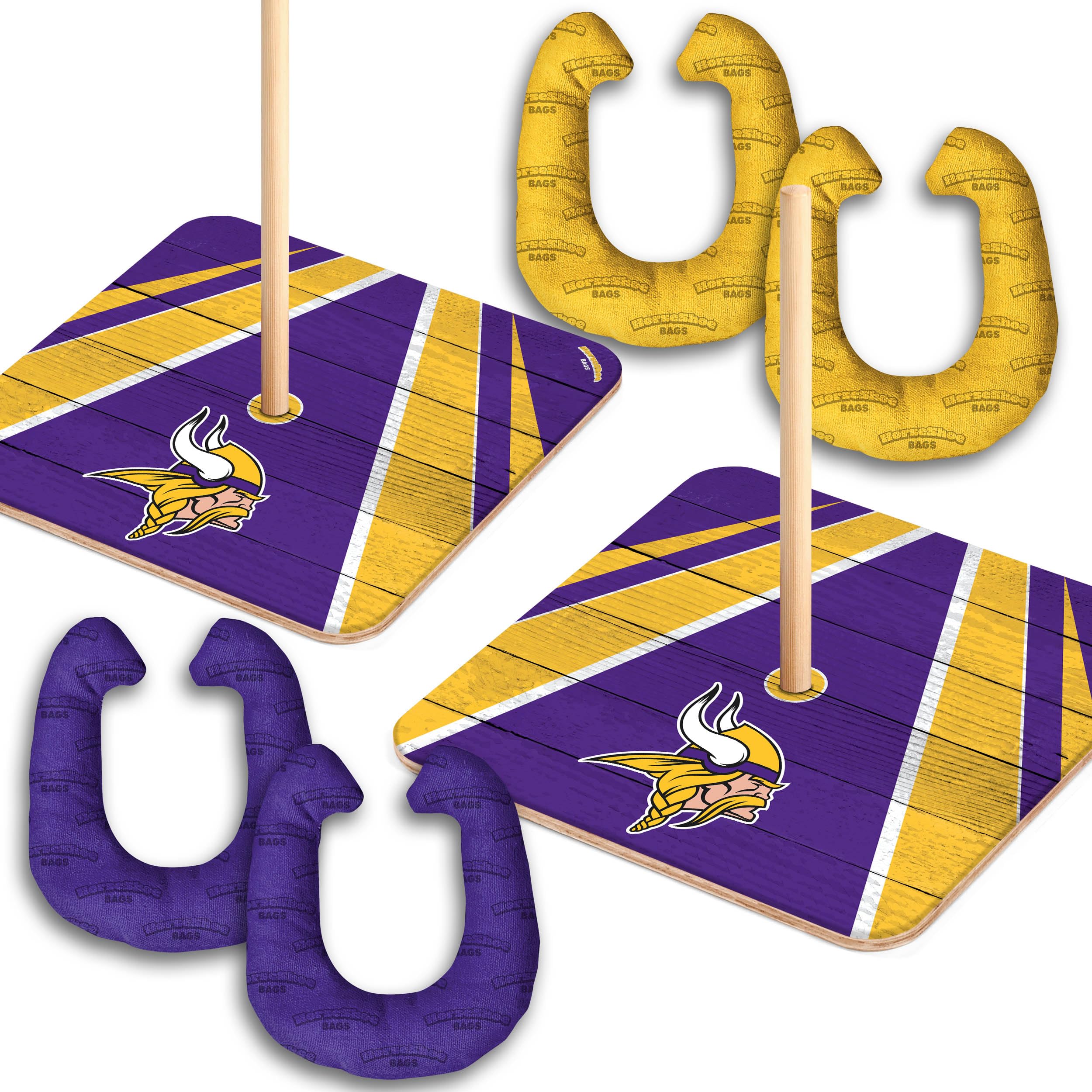 YouTheFan NFL Minnesota Vikings Horseshoe Bags Game - Sports Collectibles, Sports Memorabilia, Sports Fan Shop, Sports Gifts