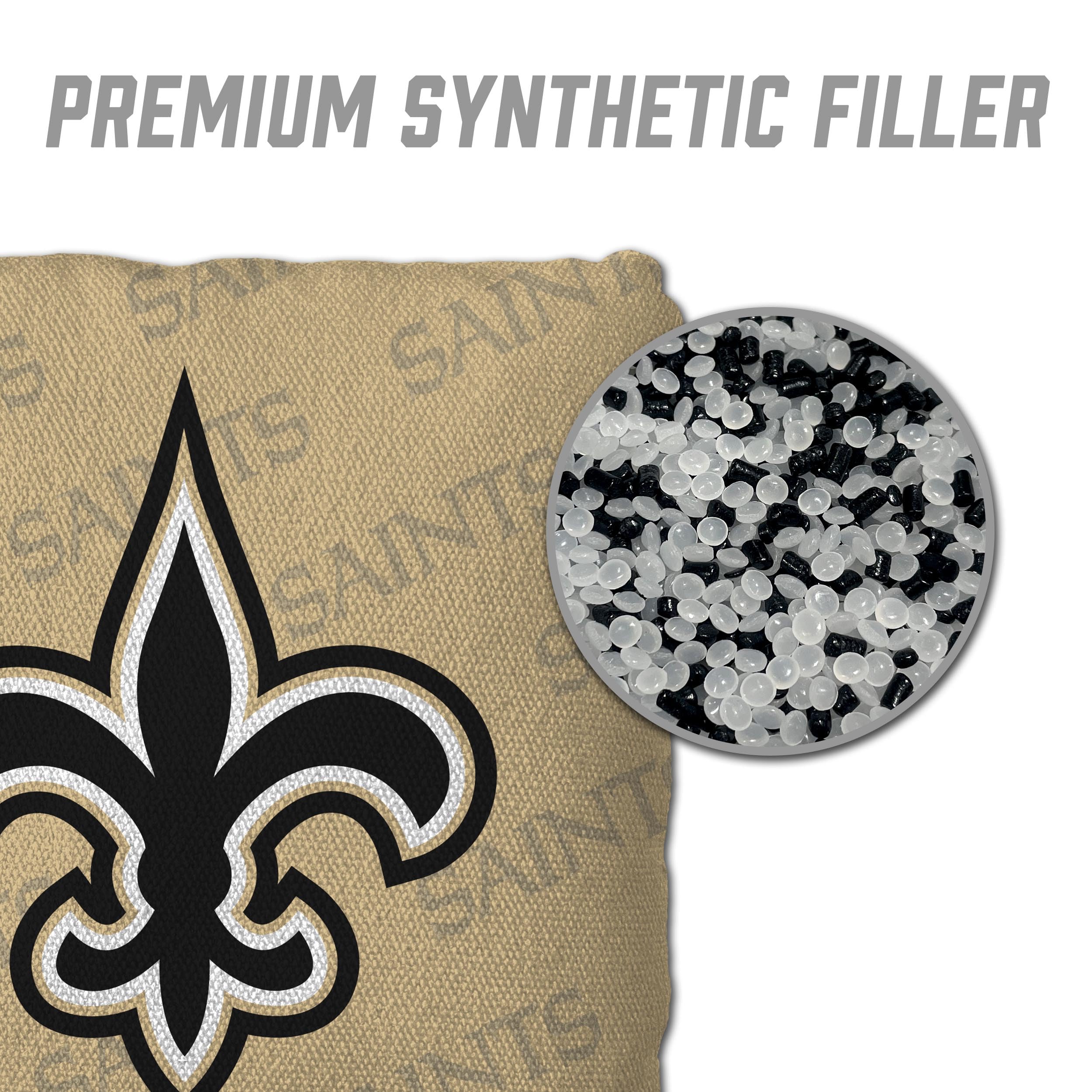 YouTheFan NFL New Orleans Saints Cornhole Bags - 4PK - Gold - Sports Collectibles, Sports Memorabilia, Sports Fan Shop, Sports Gifts