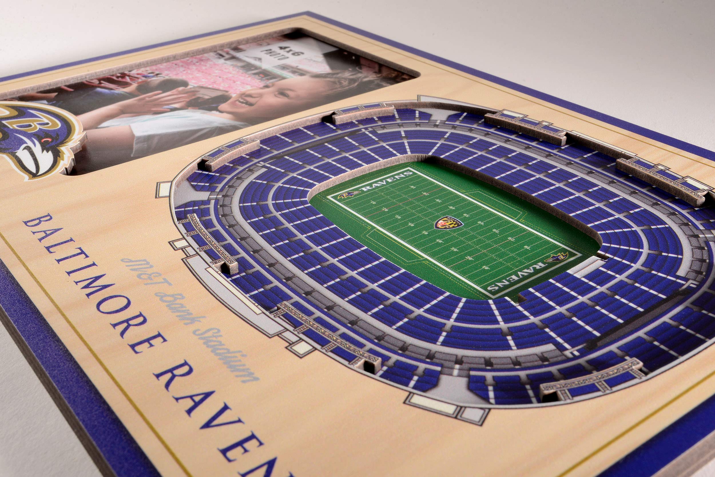 YouTheFan NFL Baltimore Ravens 3D StadiumViews Picture Frame - Sports Collectibles, Sports Memorabilia, Sports Fan Shop, Sports Gifts