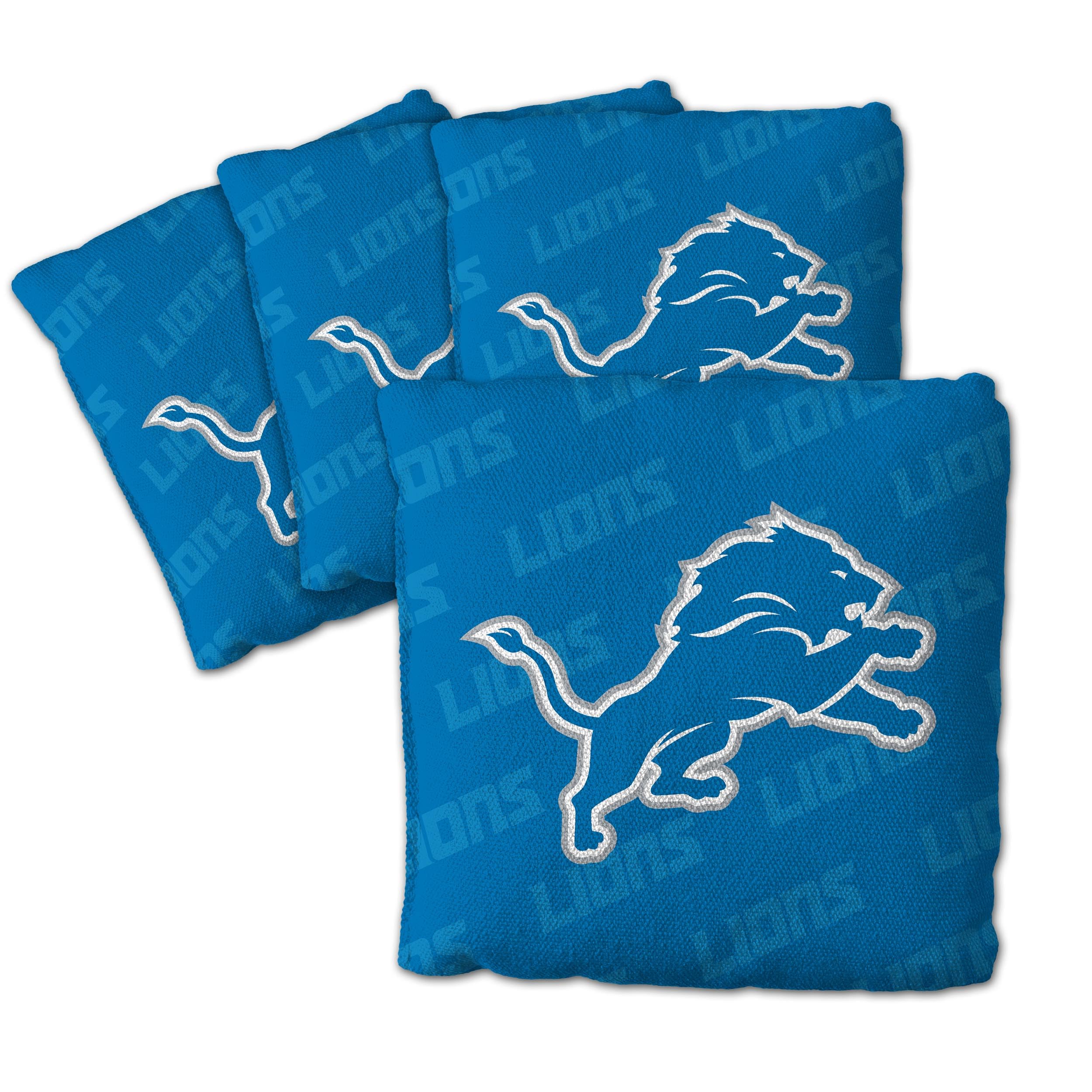 YouTheFan NFL Detroit Lions Cornhole Bags - 4PK - Blue - Sports Collectibles, Sports Memorabilia, Sports Fan Shop, Sports Gifts