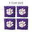 YouTheFan NCAA Clemson Tigers Cornhole Bags - 4PK - Purple - Sports Collectibles, Sports Memorabilia, Sports Fan Shop, Sports Gifts