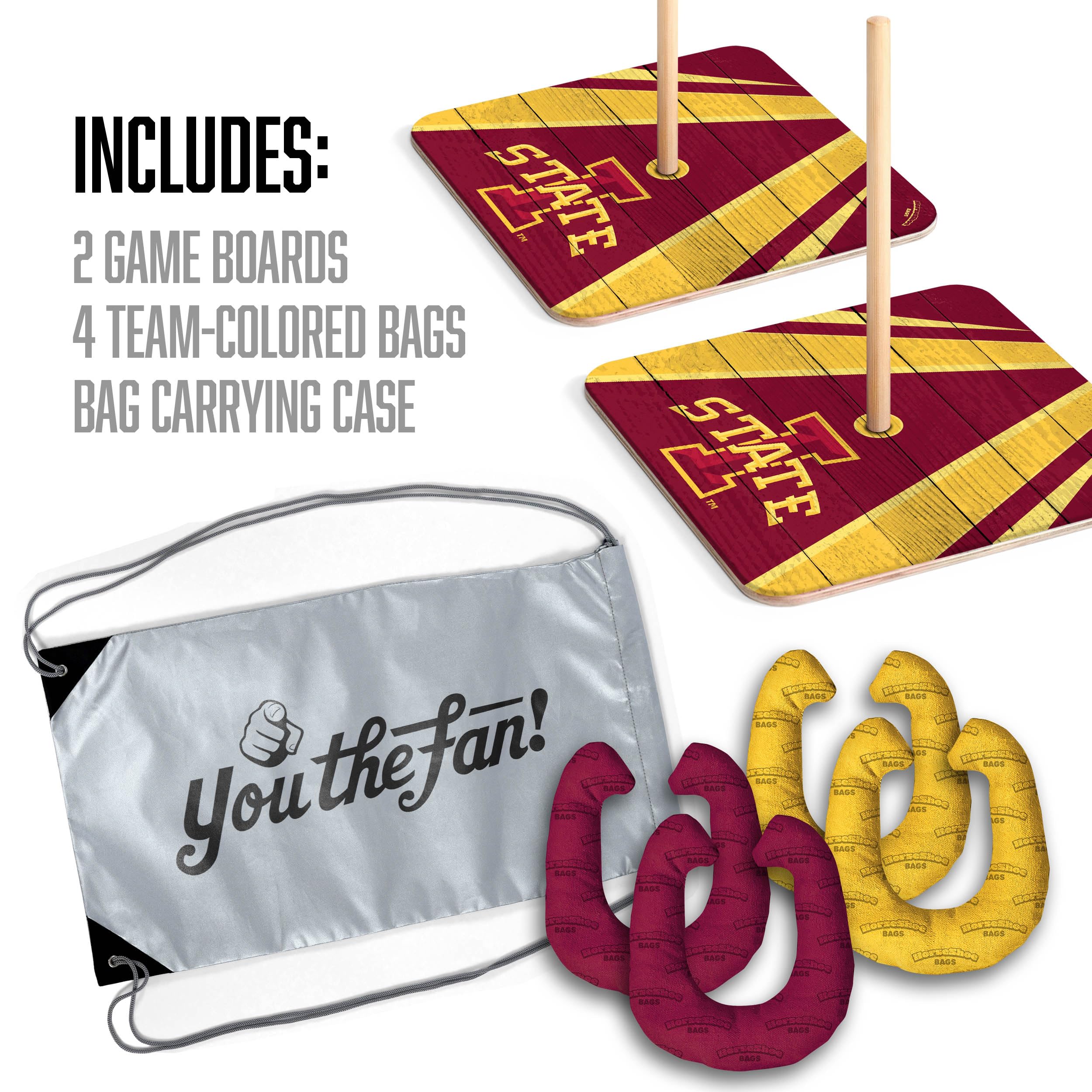 YouTheFan NCAA Iowa State Cyclones Horseshoe Bags - Sports Collectibles, Sports Memorabilia, Sports Fan Shop, Sports Gifts