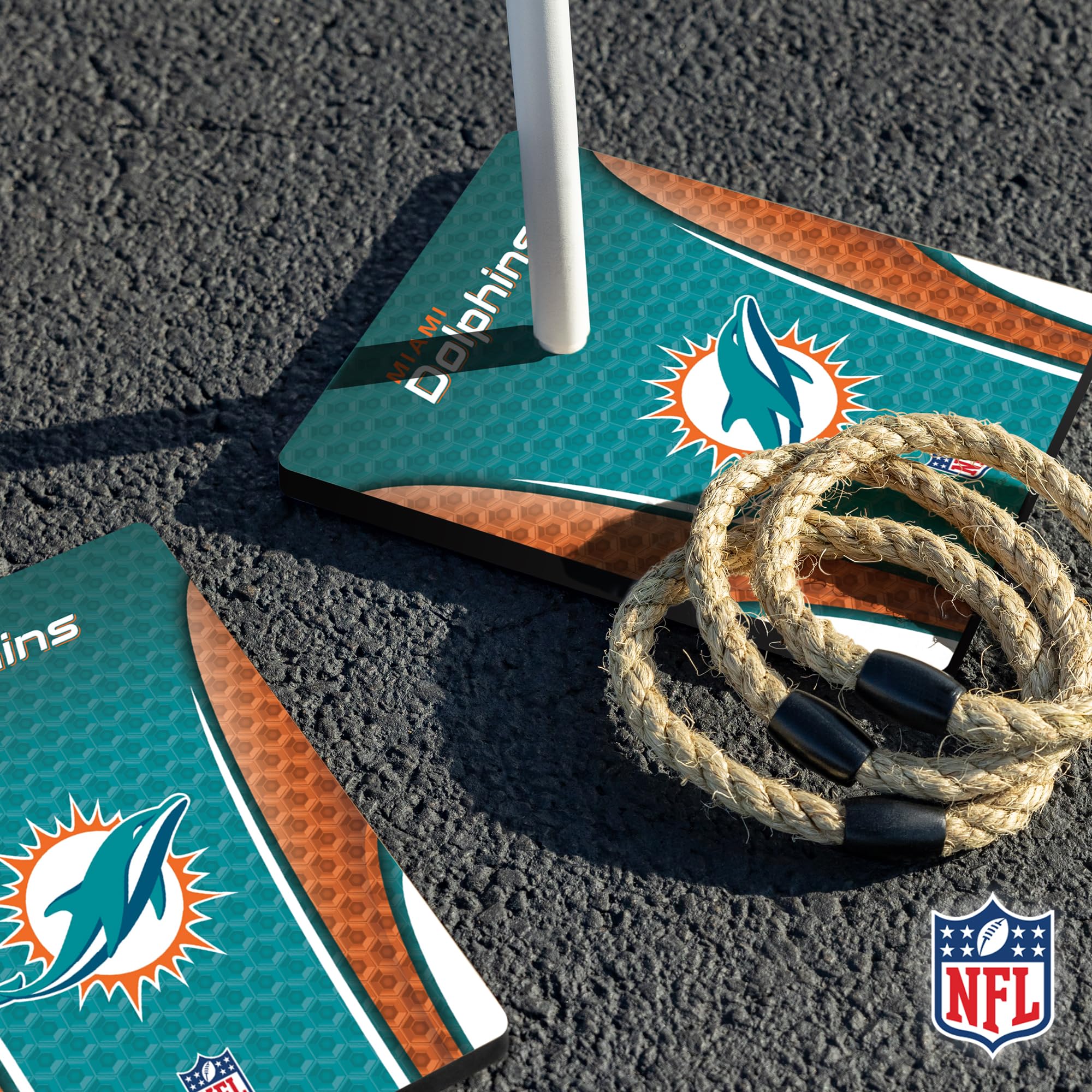 Wild Sports NFL Quoits Set with Direct Print HD Team Graphics – Tailgate Ring Toss Game – Great Gift for Any Football Fan! Ring Toss Family Outdoor Games for The Beach, BBQ, or Tailgate Party - Sports Collectibles, Sports Memorabilia, Sports Fan Shop, Sports Gifts