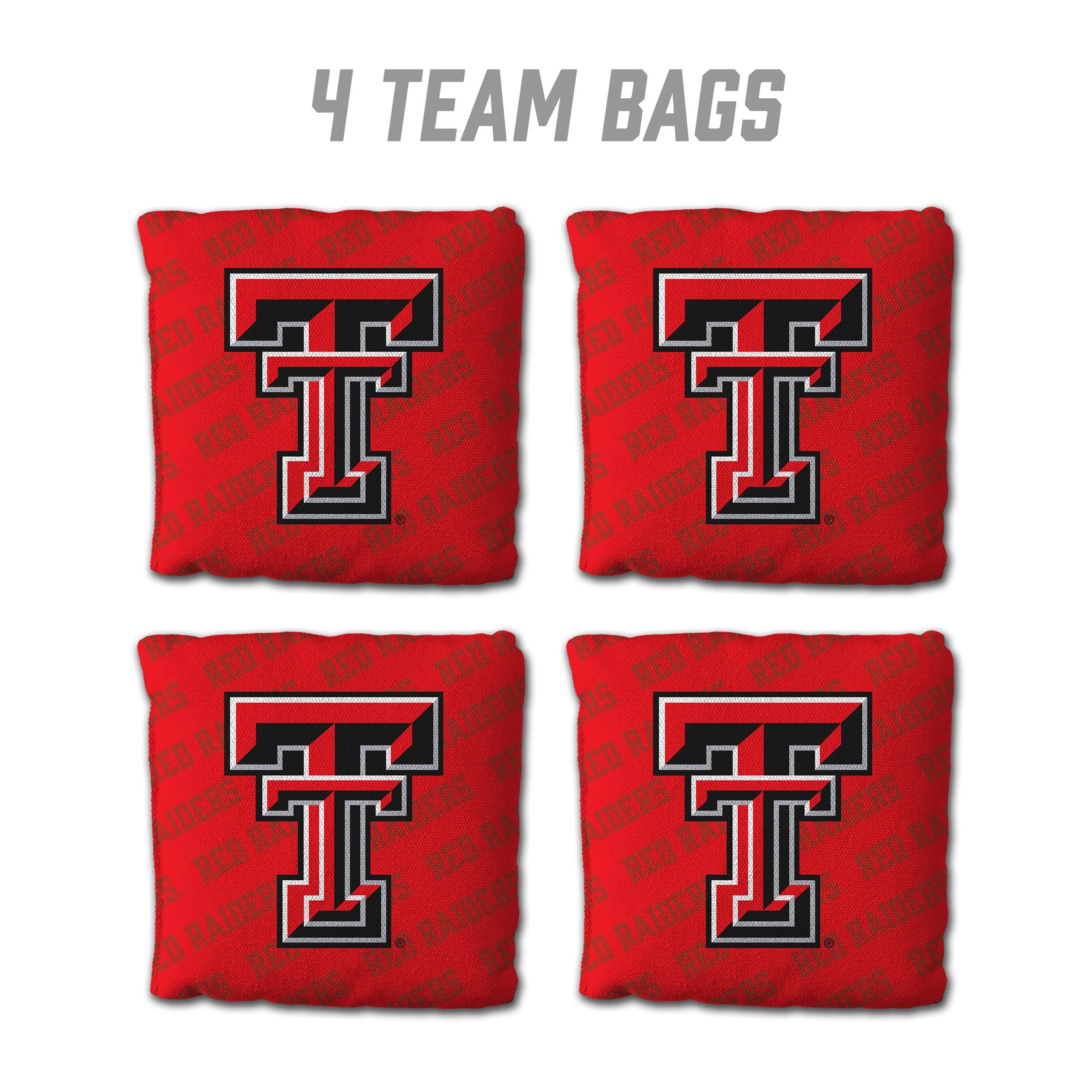 YouTheFan NCAA Texas Tech Red Raiders Cornhole Bags - 4PK - Red - Sports Collectibles, Sports Memorabilia, Sports Fan Shop, Sports Gifts