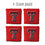 YouTheFan NCAA Texas Tech Red Raiders Cornhole Bags - 4PK - Red - Sports Collectibles, Sports Memorabilia, Sports Fan Shop, Sports Gifts