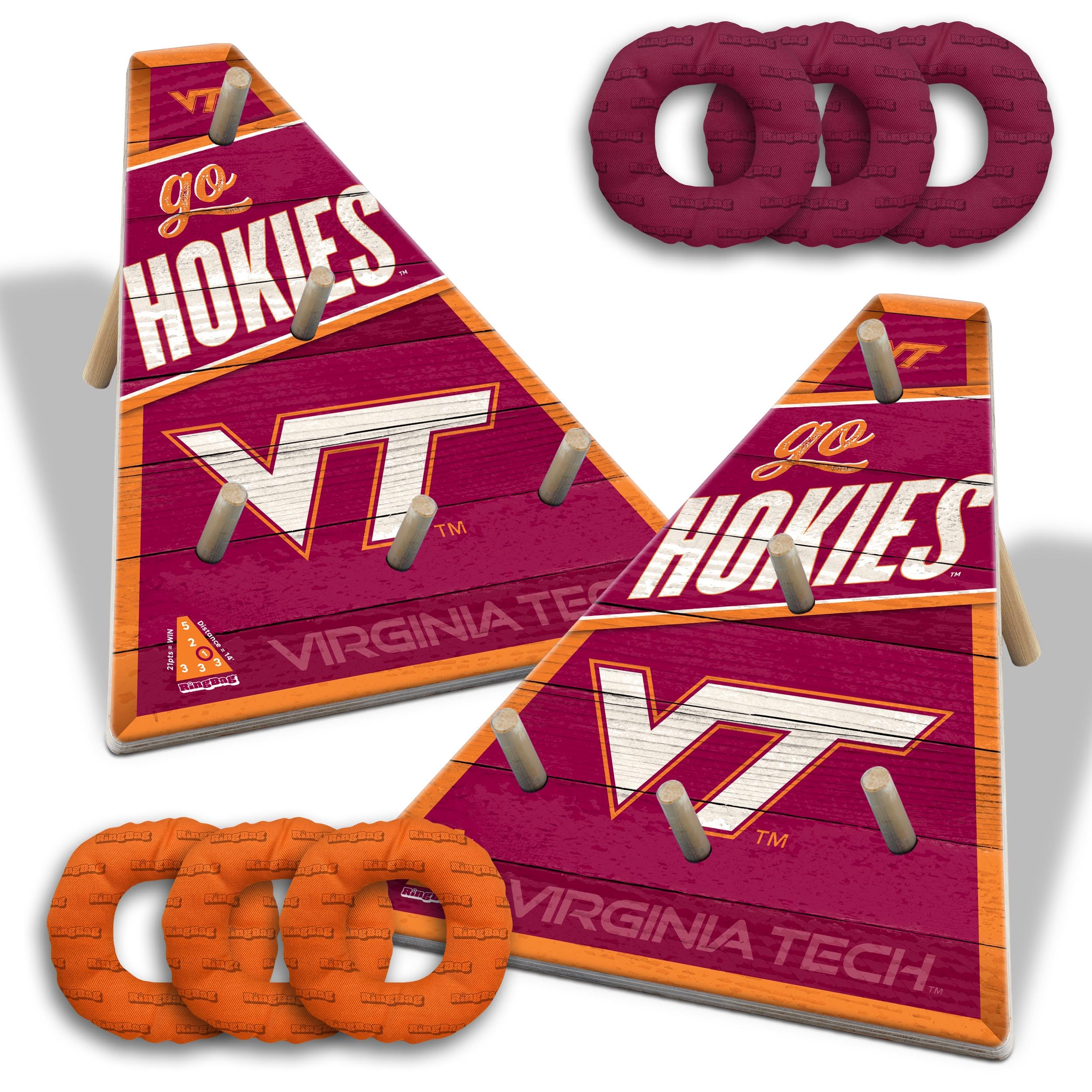 YouTheFan NCAA Virginia Tech Hokies RingBag - Sports Collectibles, Sports Memorabilia, Sports Fan Shop, Sports Gifts