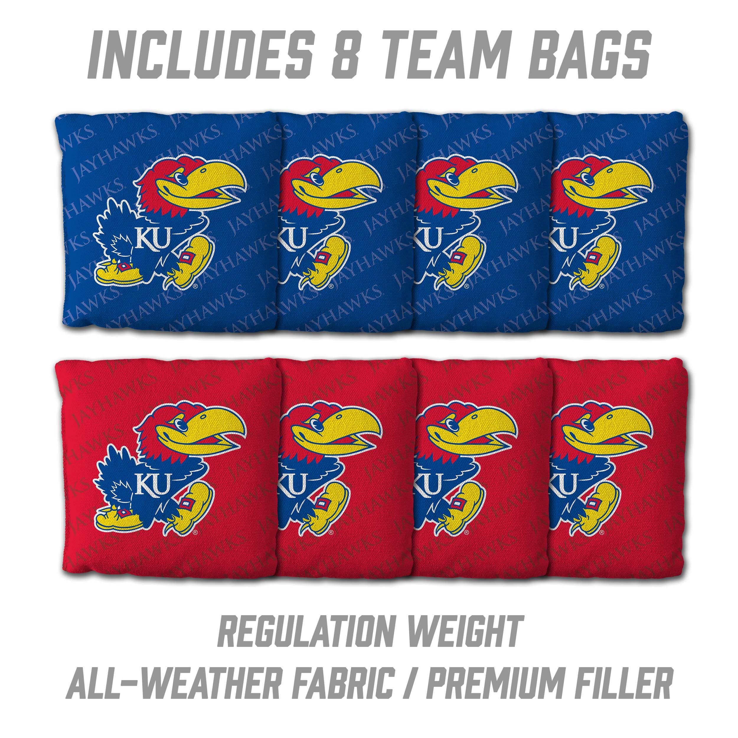 YouTheFan NCAA Kansas Jayhawks 2’ x 3’ Wood Cornhole Game with Logo Bags - Sports Collectibles, Sports Memorabilia, Sports Fan Shop, Sports Gifts